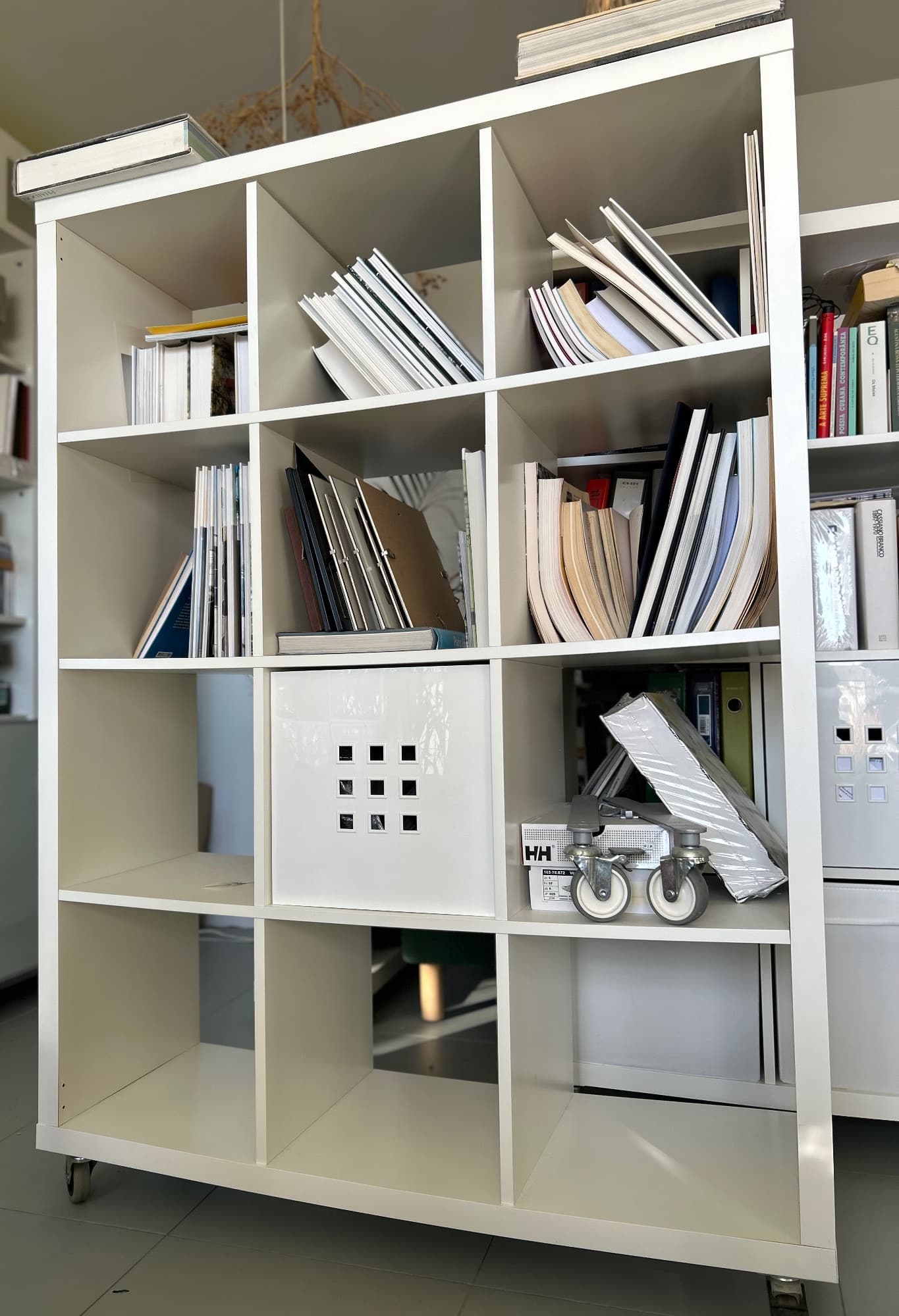 KALLAX Shelving unit, white, 112x147 cm