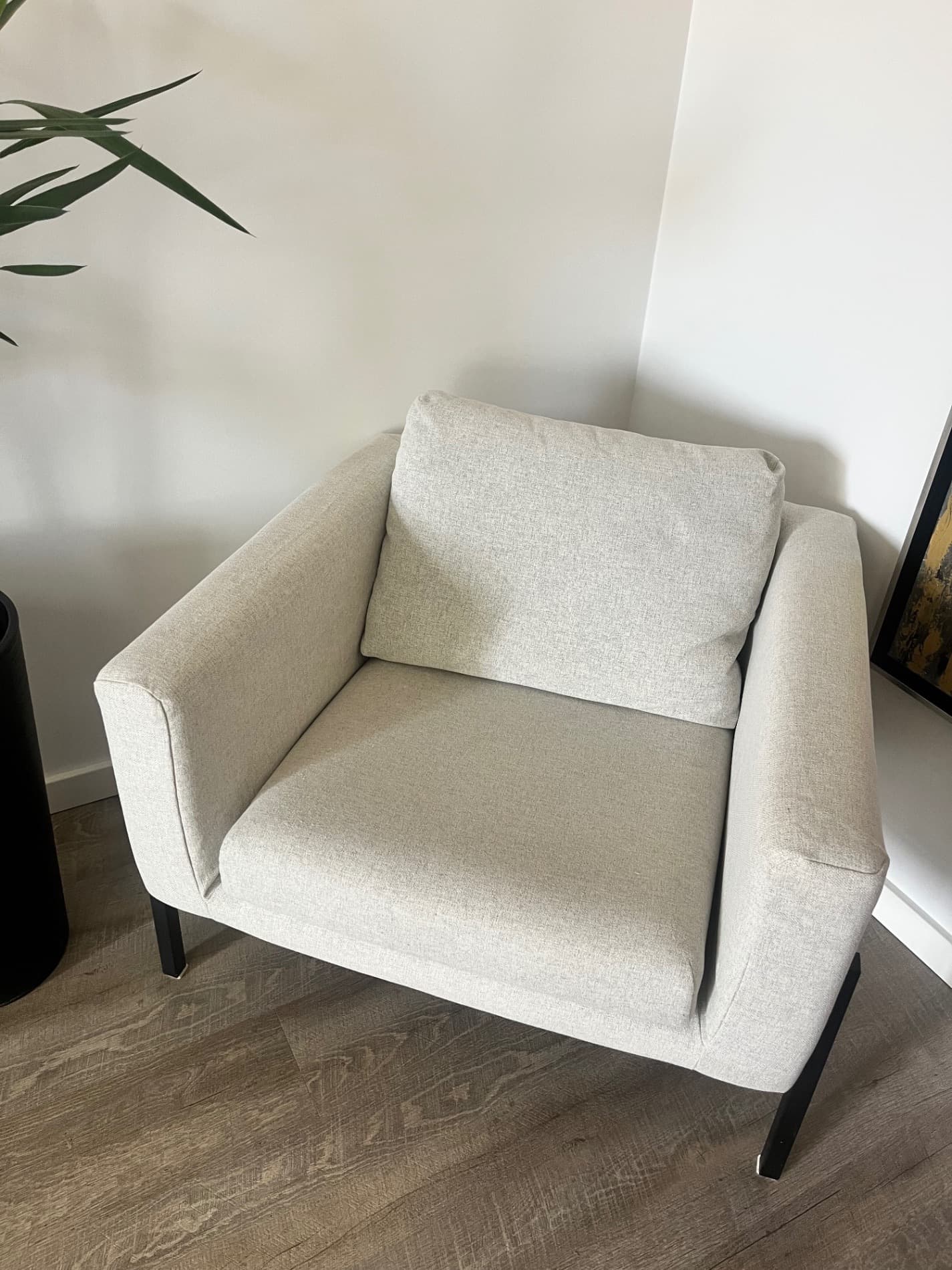 KOARP poltrona, Gunnared bege/preto