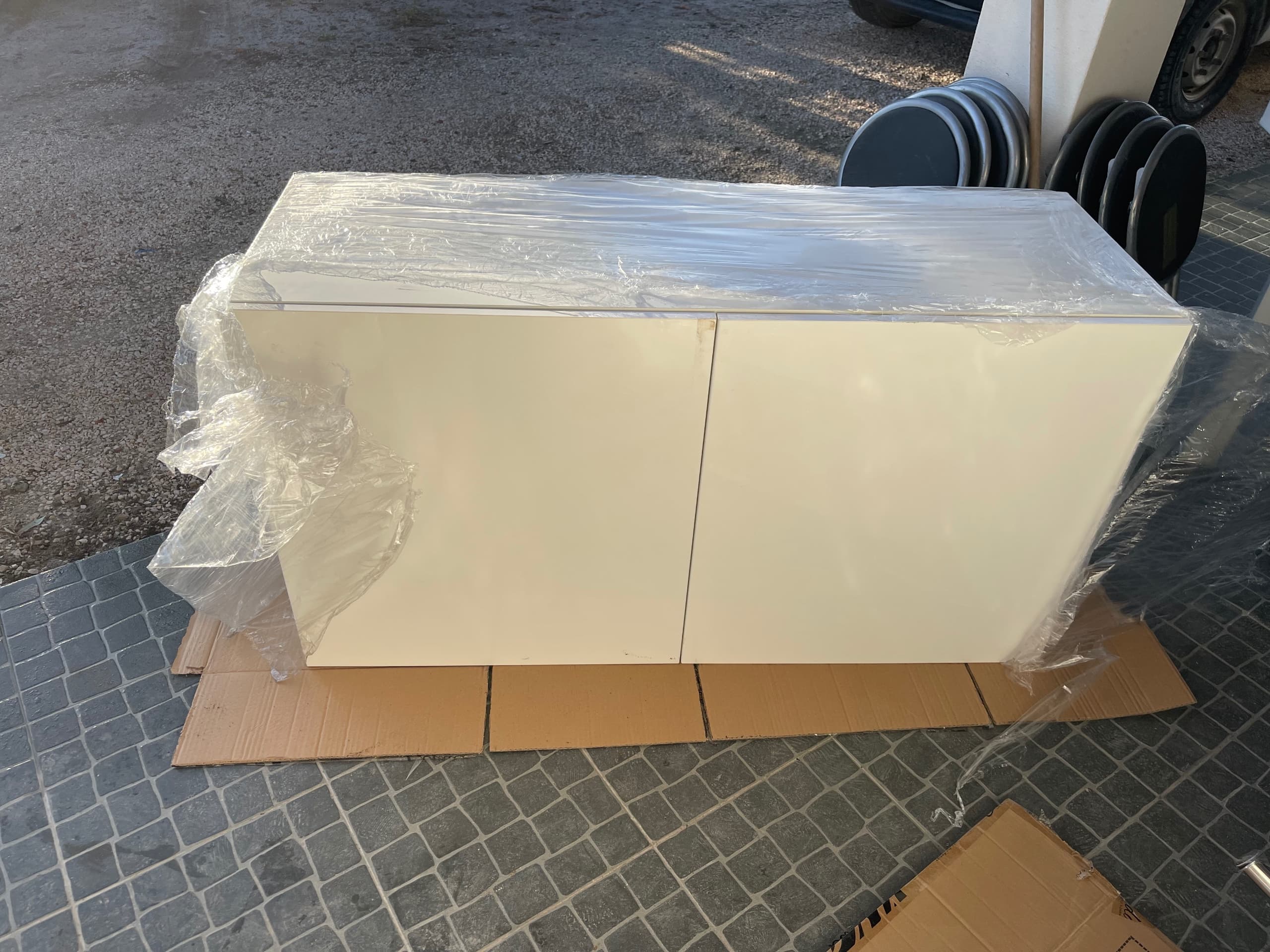 BESTÅ comb arrumação c/portas, branco/Lappviken/Stubbarp branco, 120x42x74 cm