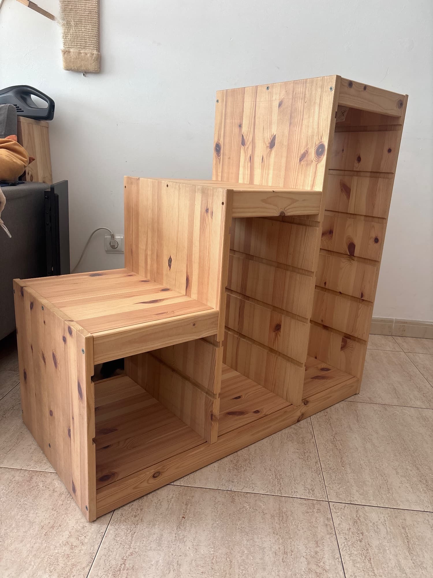 TROFAST frame, light white stained pine, 94x44x91 cm