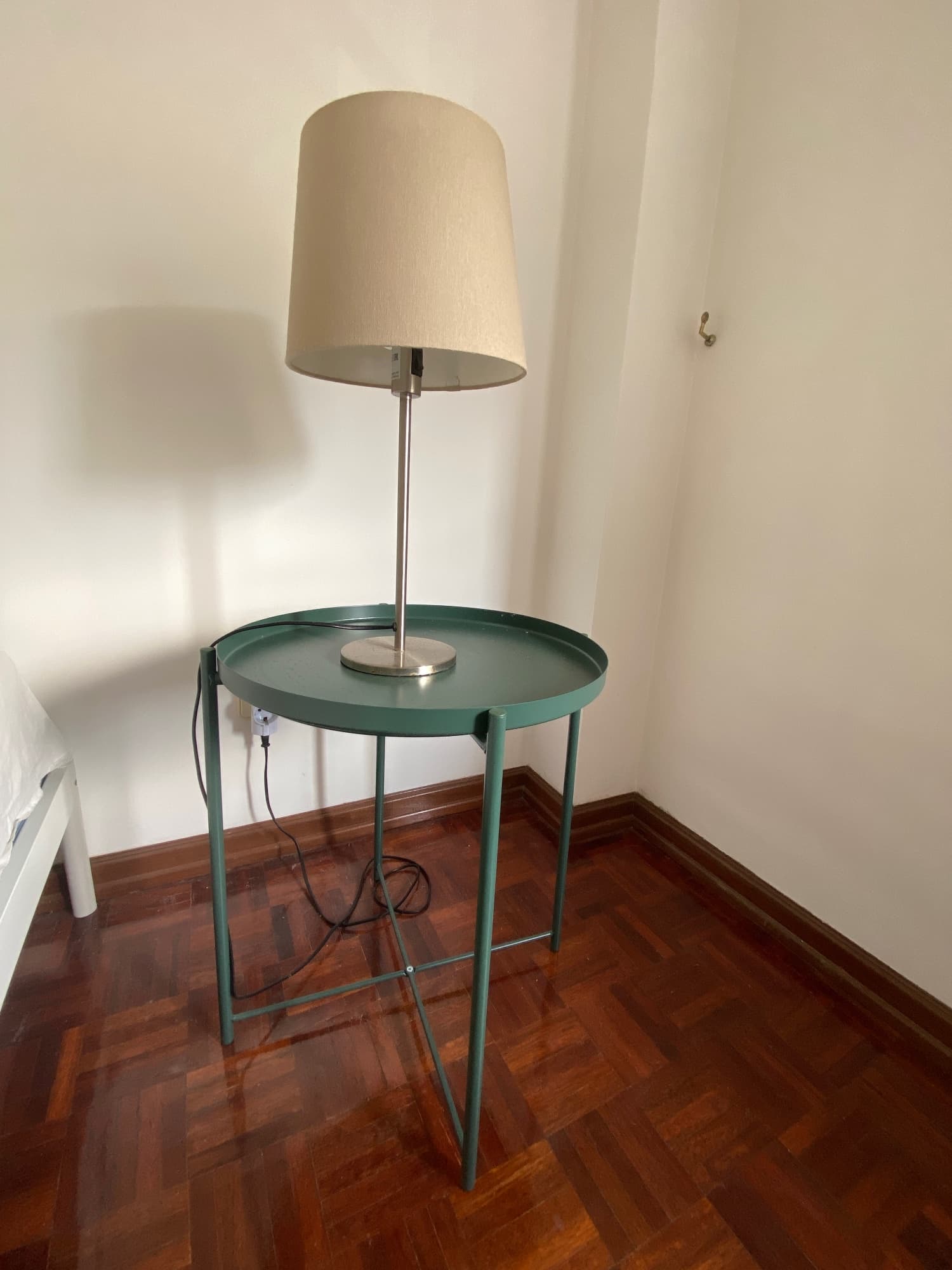 GLADOM tray table, dark grey-green, 45x53 cm