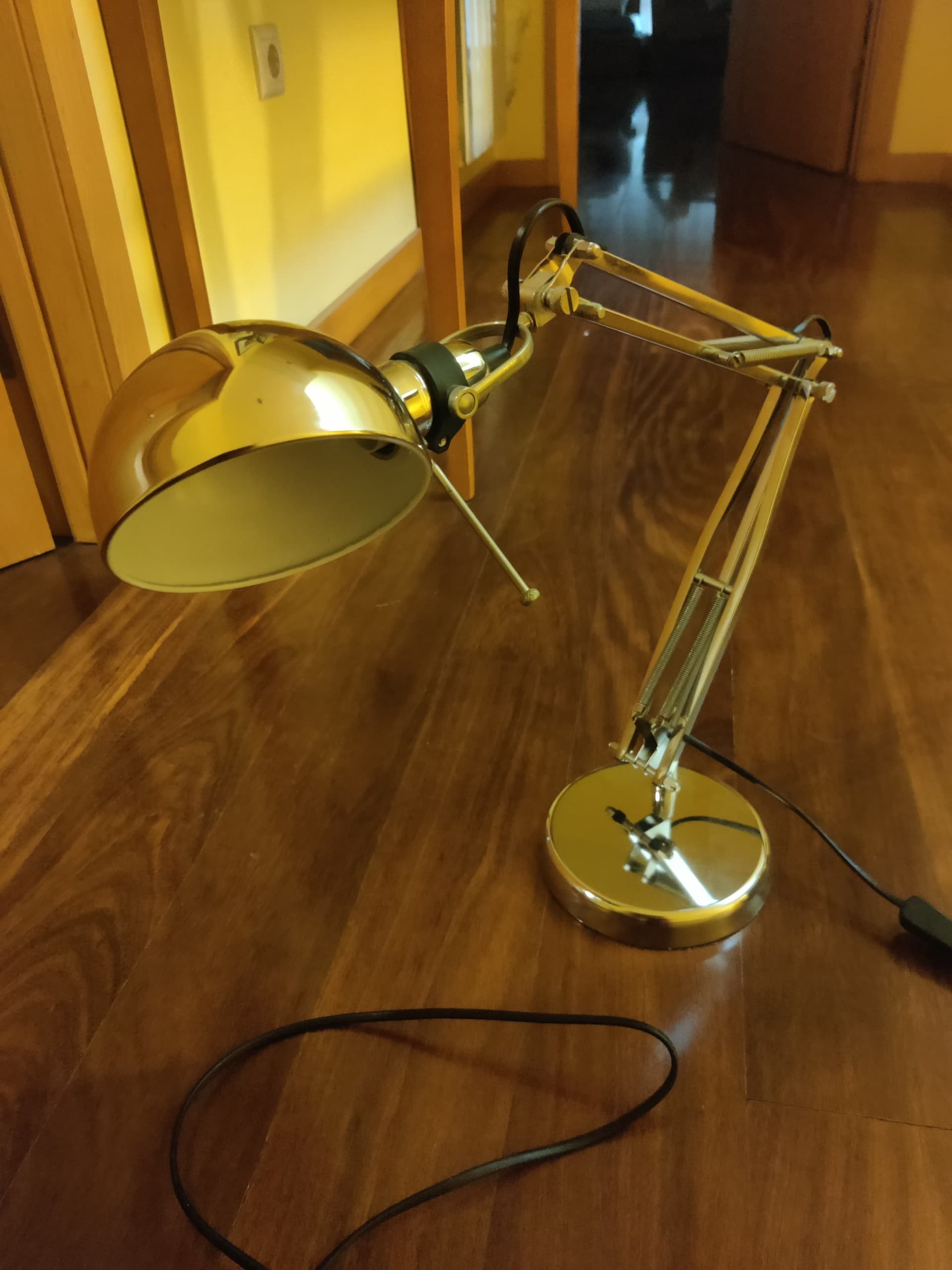 CANDEEIRO SECRETÁRIA Work lamp, nickel-plated, Max.: 40 W