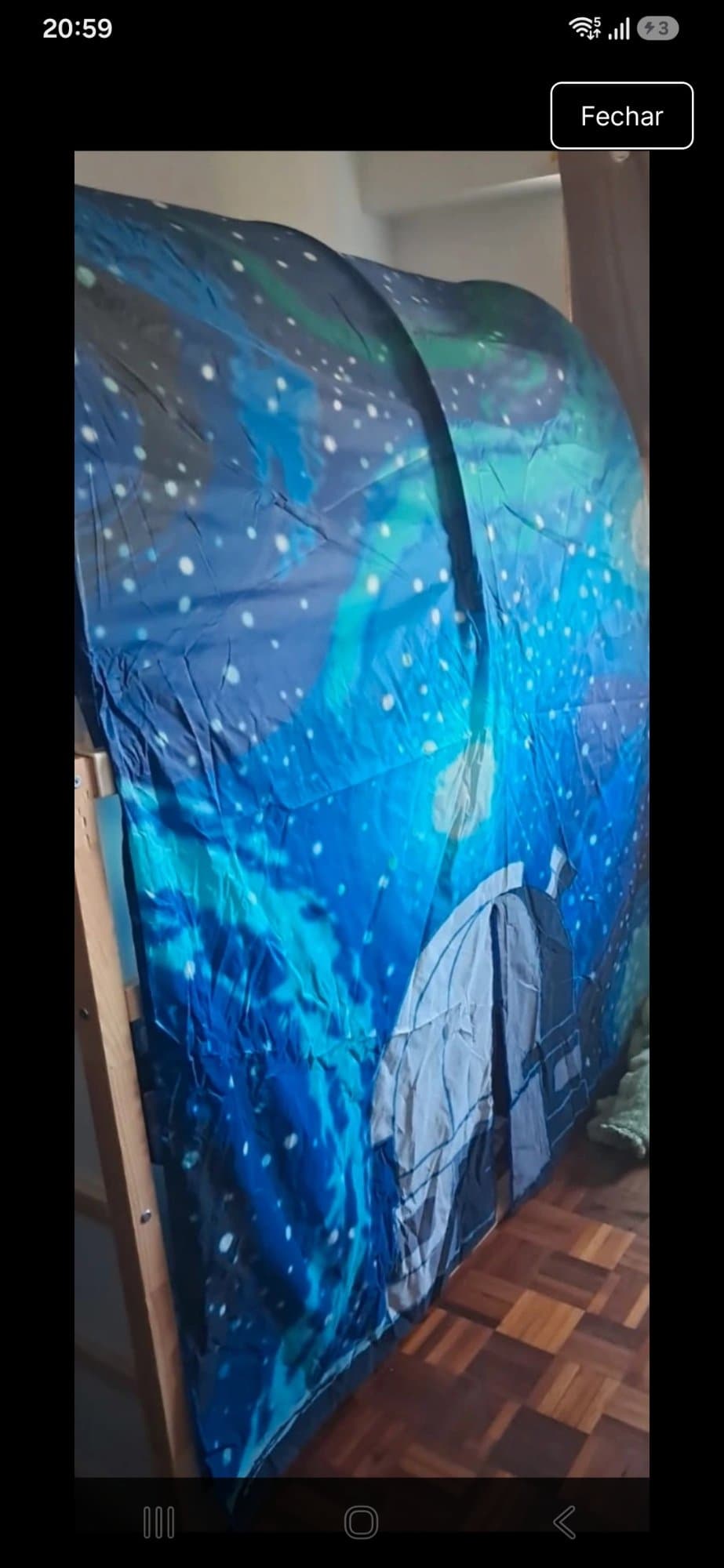 KURA dossel, espaço/azul