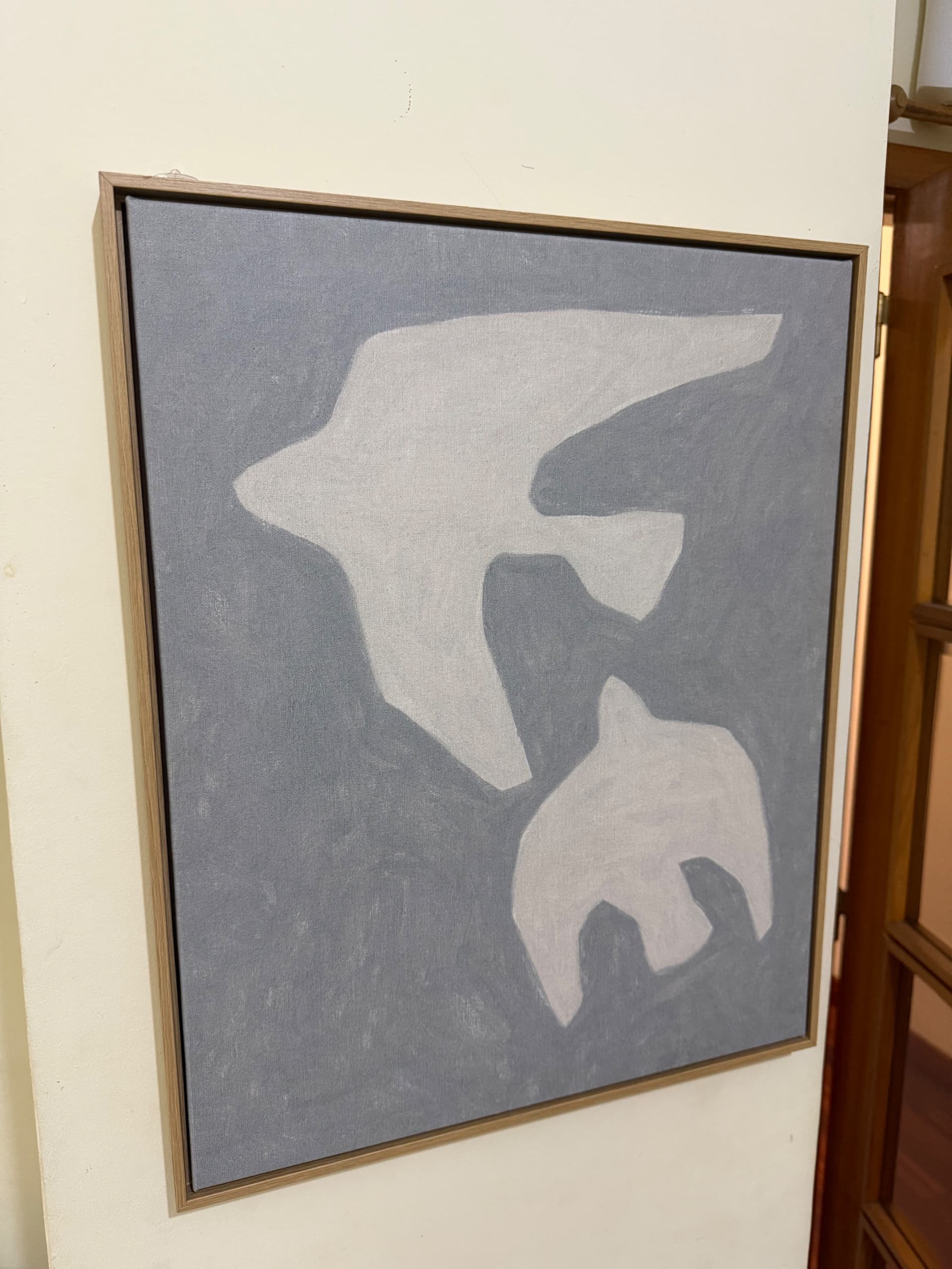 BLODFLÄDER picture, two birds, 40x50 cm