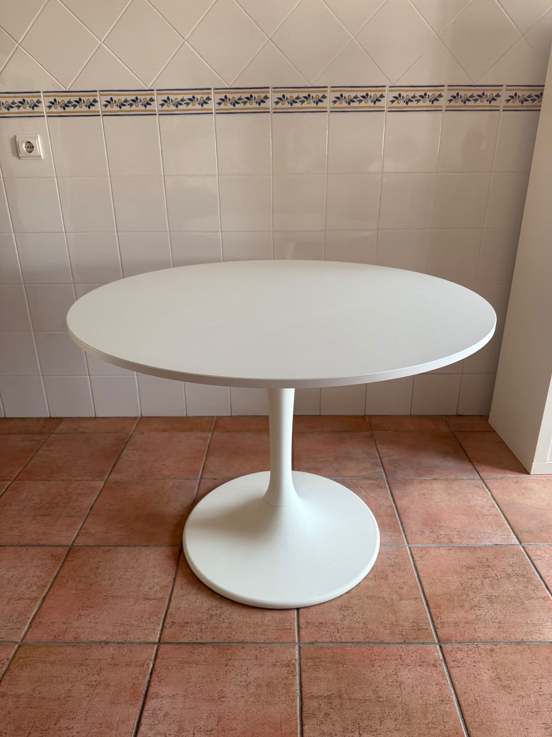 DOCKSTA mesa, branco/branco, 103 cm