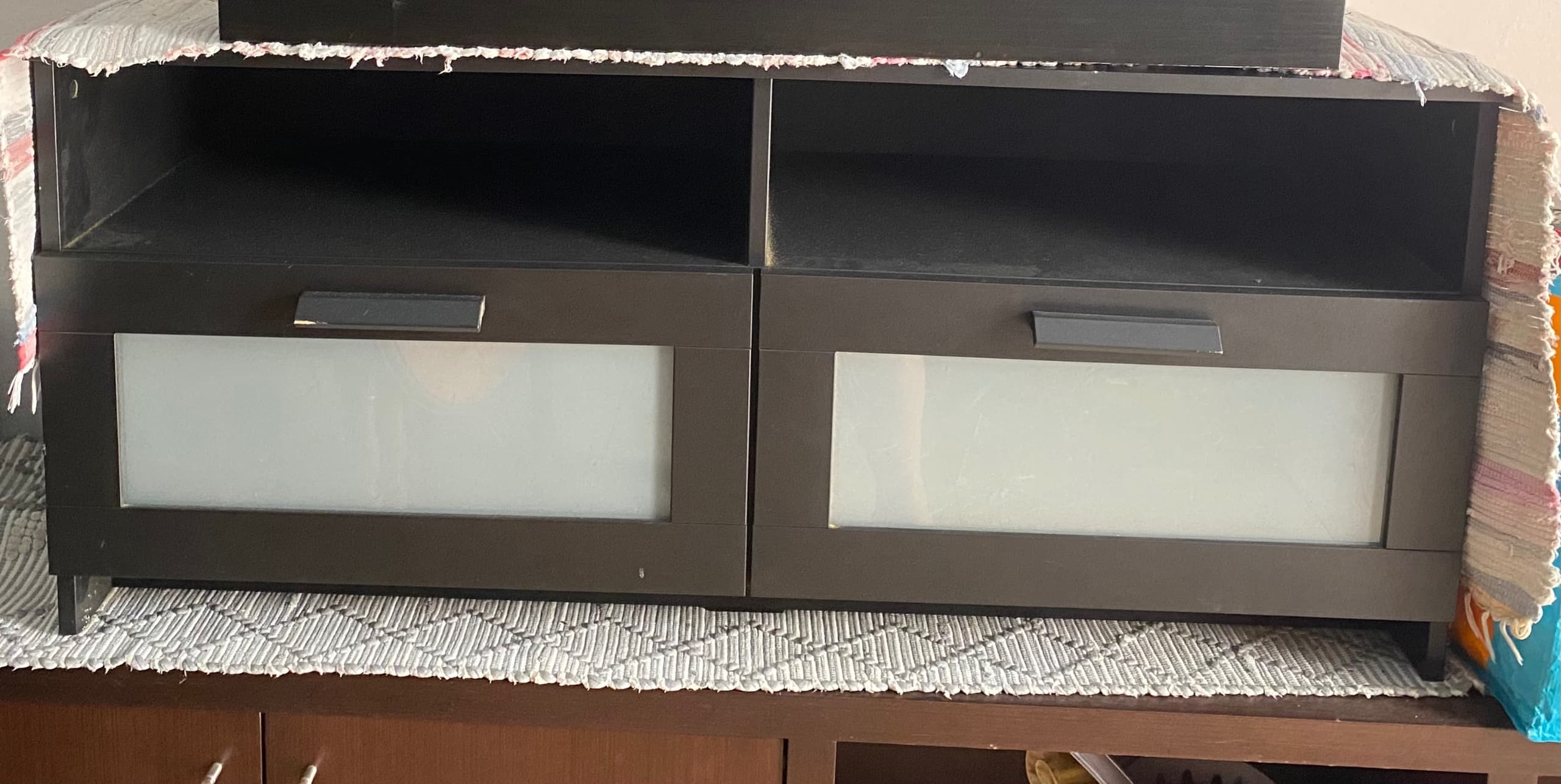 BRIMNES Móvel TV, preto, 120x41x53 cm