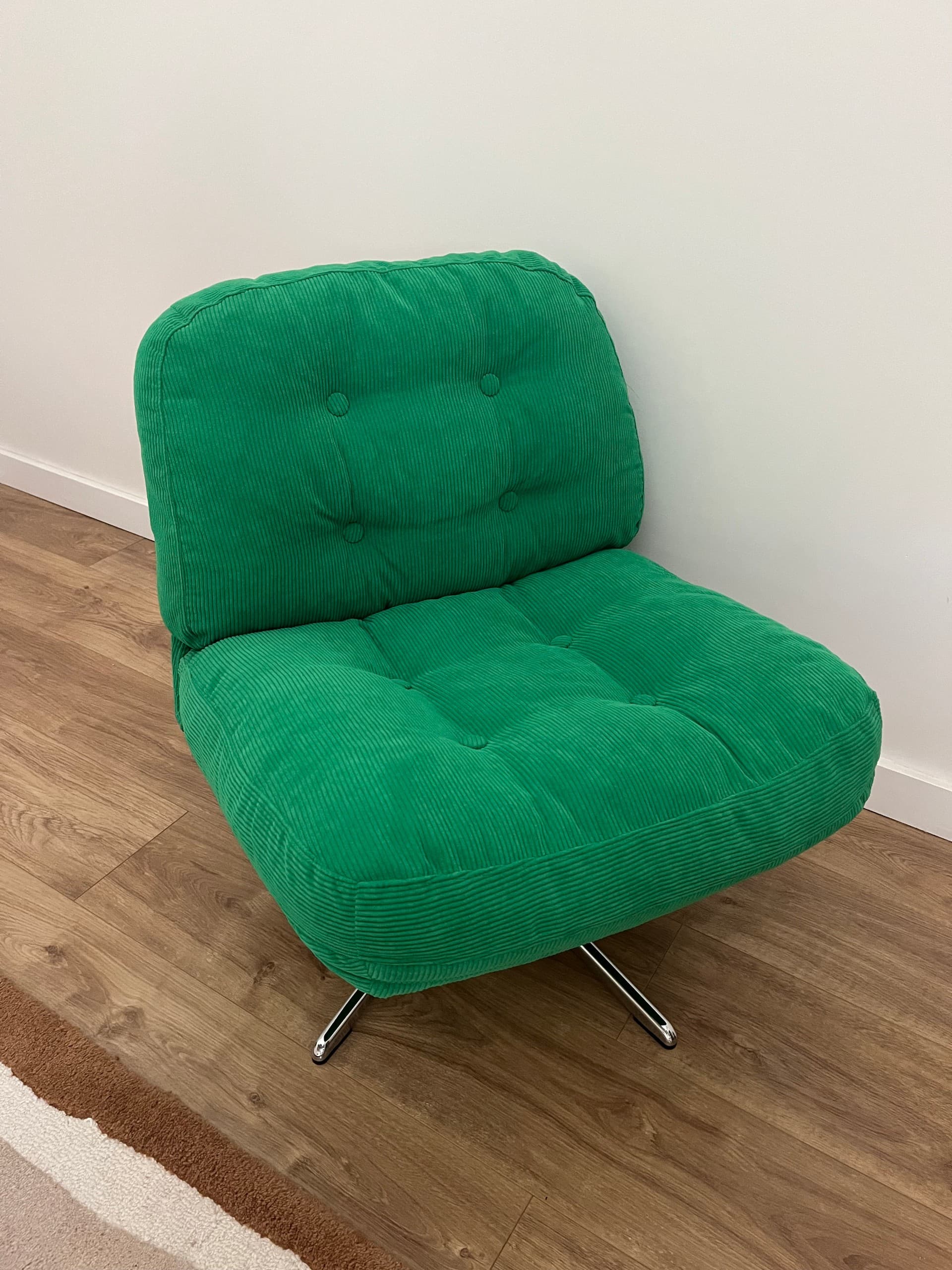 DYVLINGE swivel easy chair, Kelinge green
