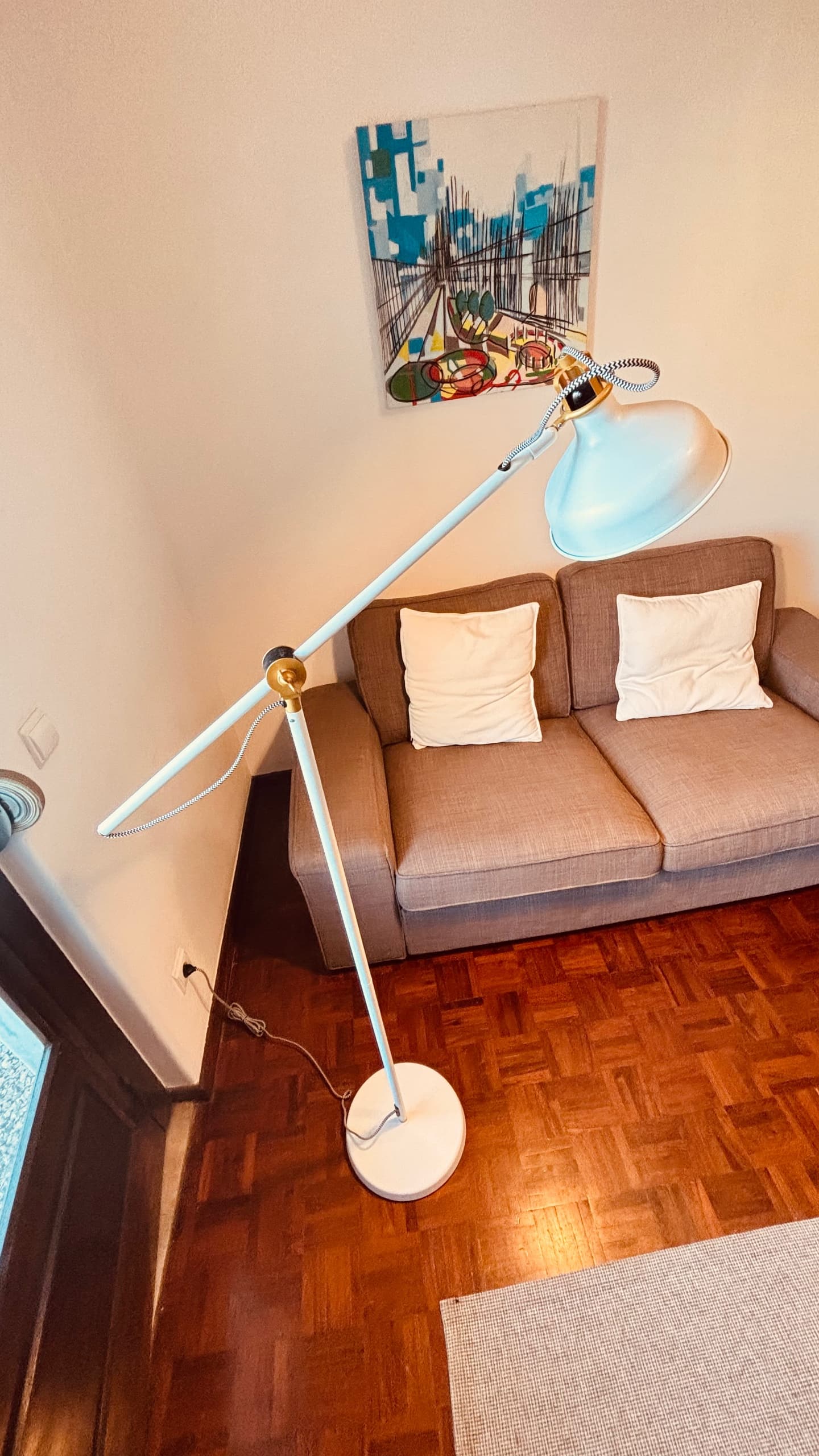 CANDEEIRO Floor/reading lamp, black, Max.: 11 W