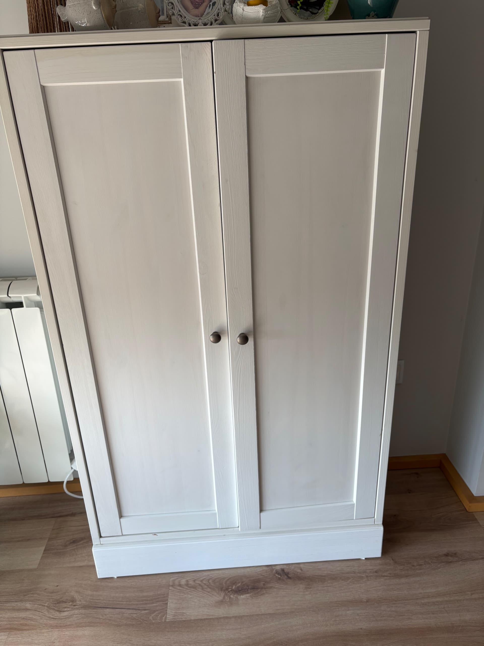HAVSTA cabinet with plinth, white, 81x37x134 cm