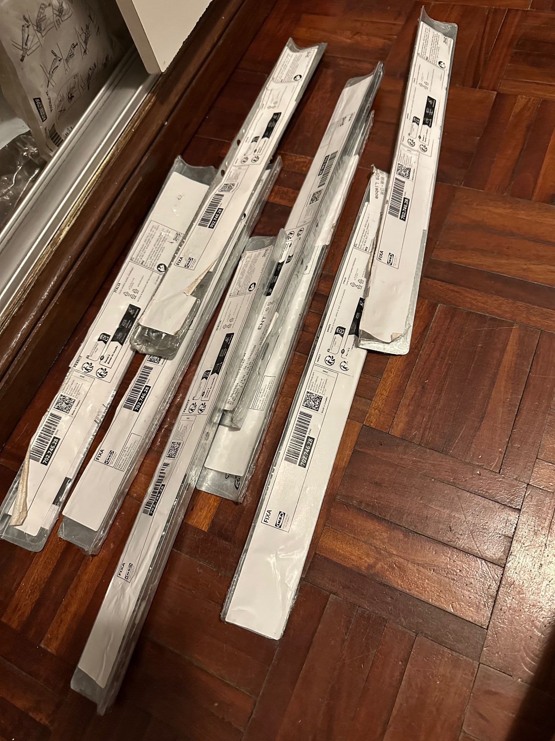 FIXA Worktop support fitting, galvanised, Length: 39 cm