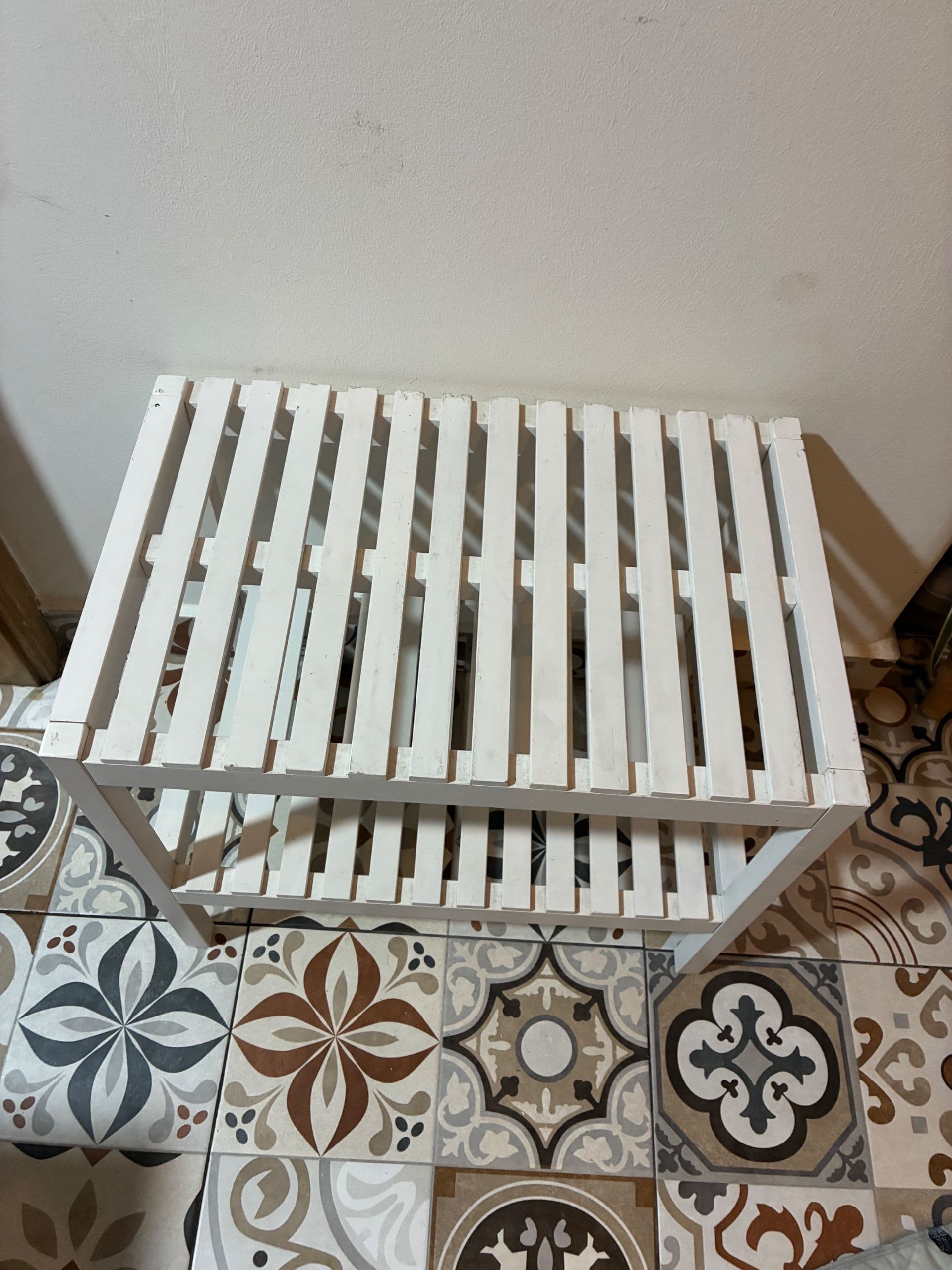 MUSKAN Bench, white, Length: 58 cm