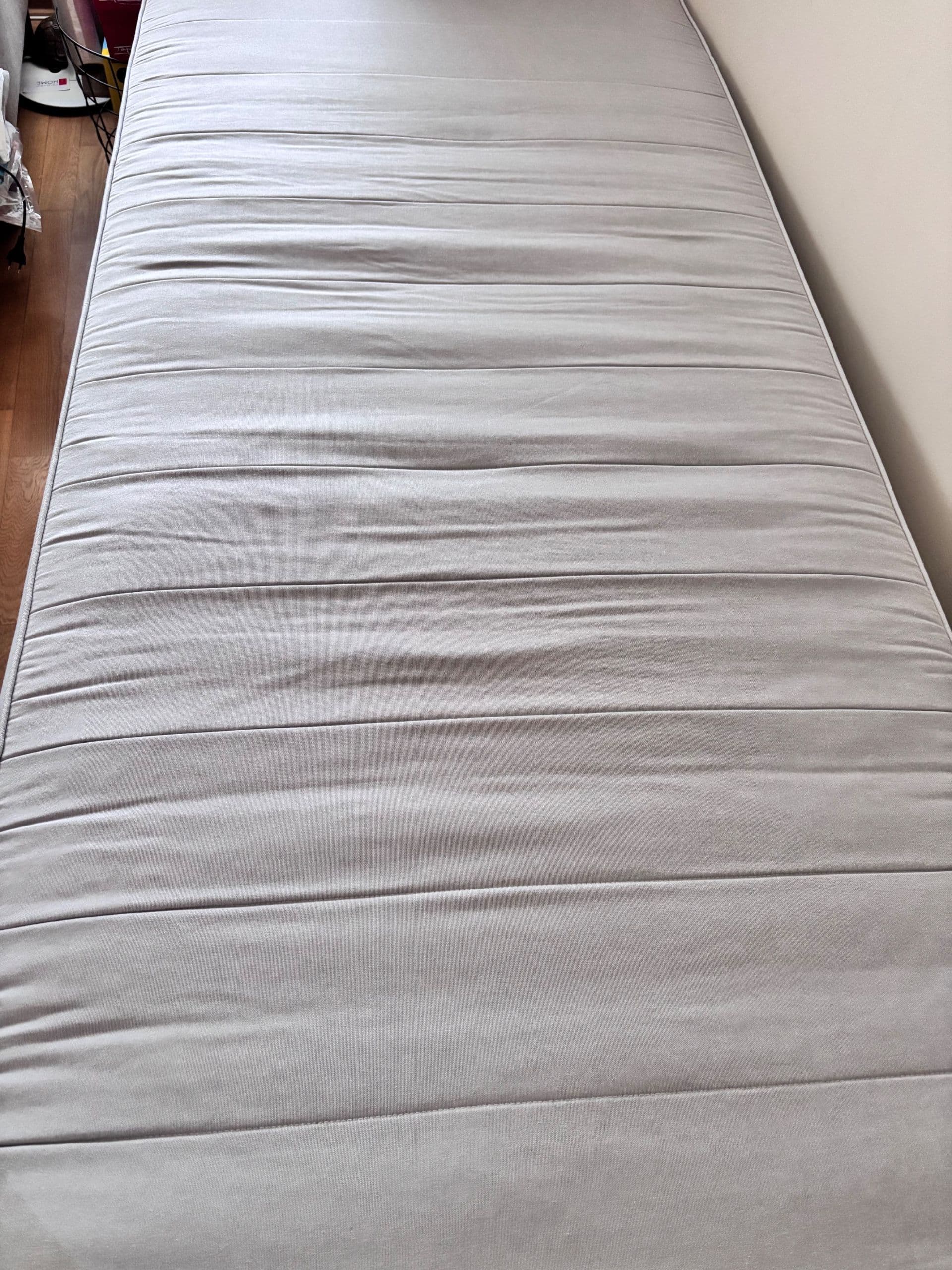 LYNGÖR slatted mattress base, white, 90x200 cm