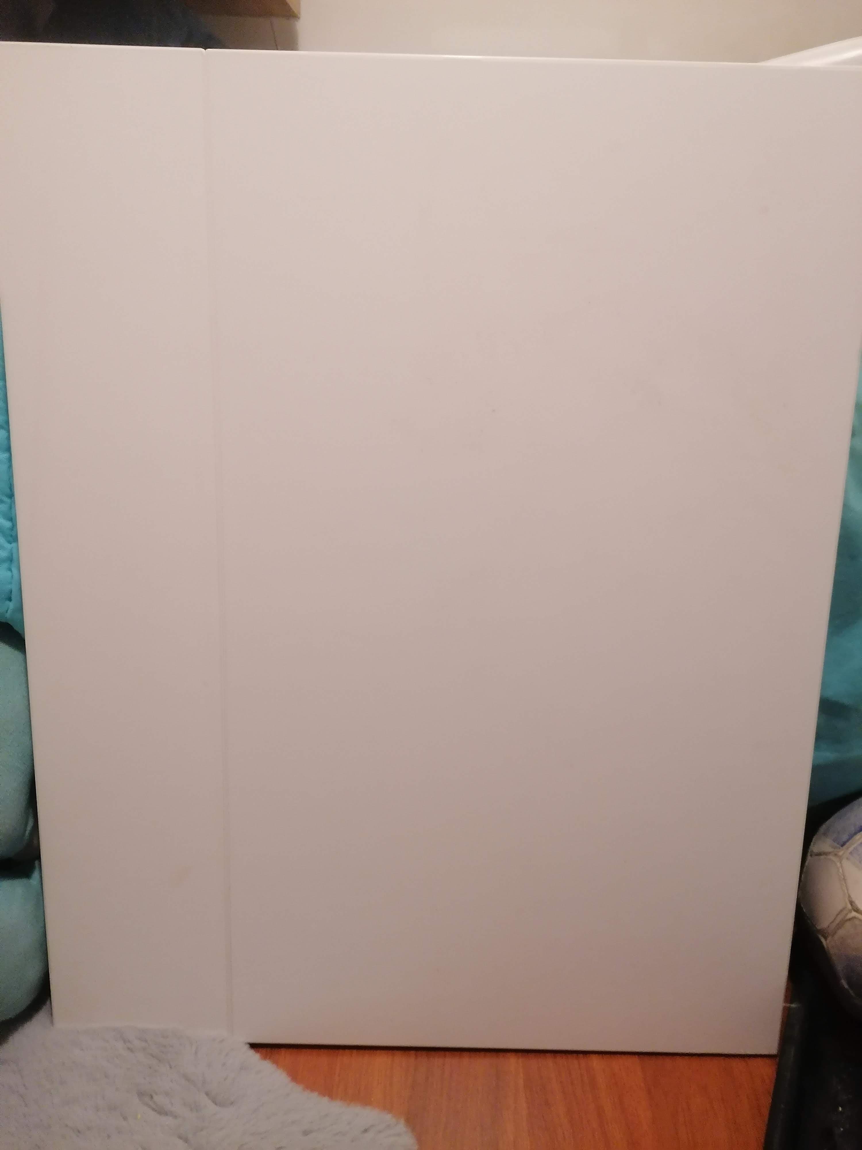 NORBERG Wall-mounted drop-leaf table, white, Width: 74 cm
