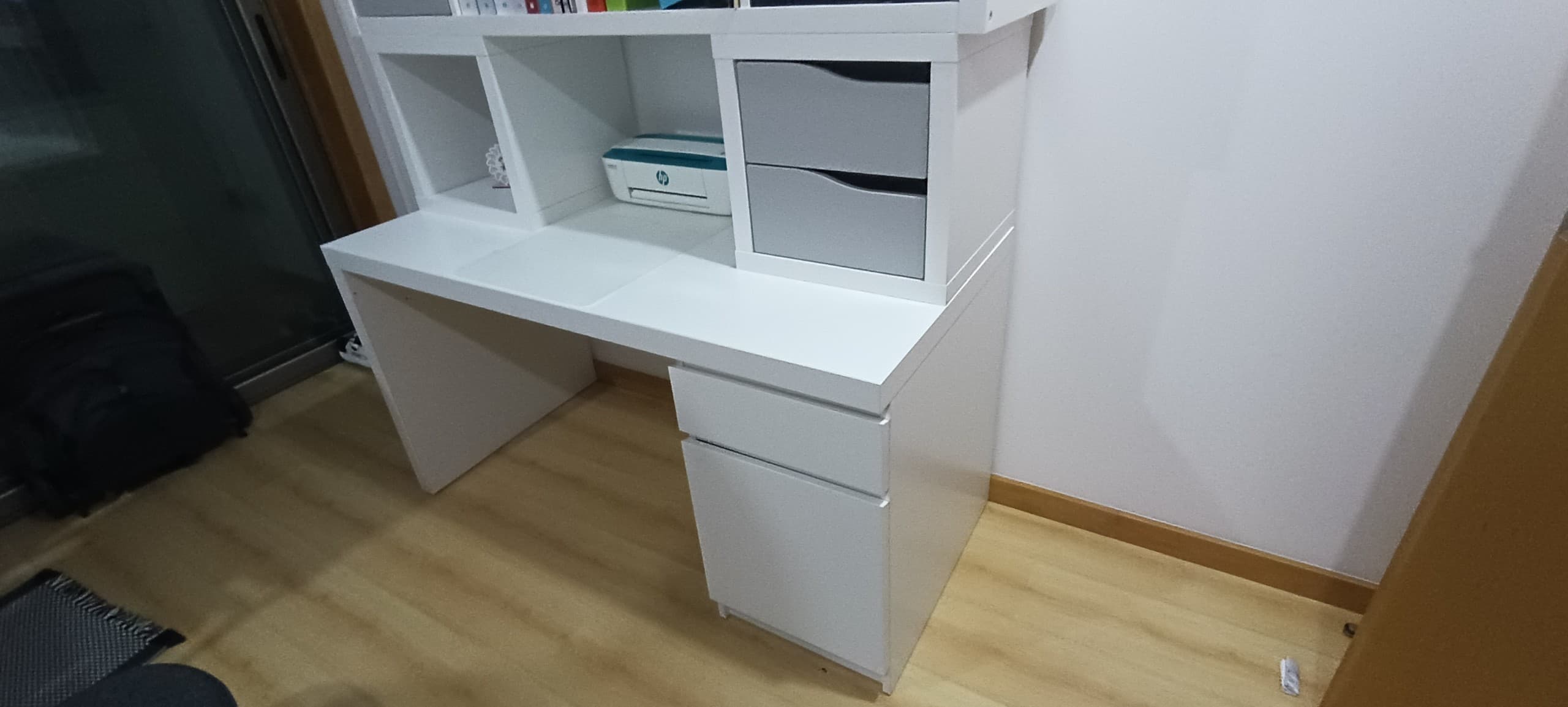 MALM Desk, white, 140x65 cm
