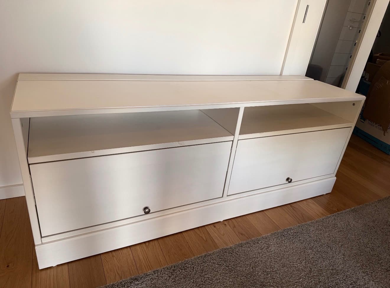 HAVSTA móvel TV c/rodapé, branco, 160x47x62 cm