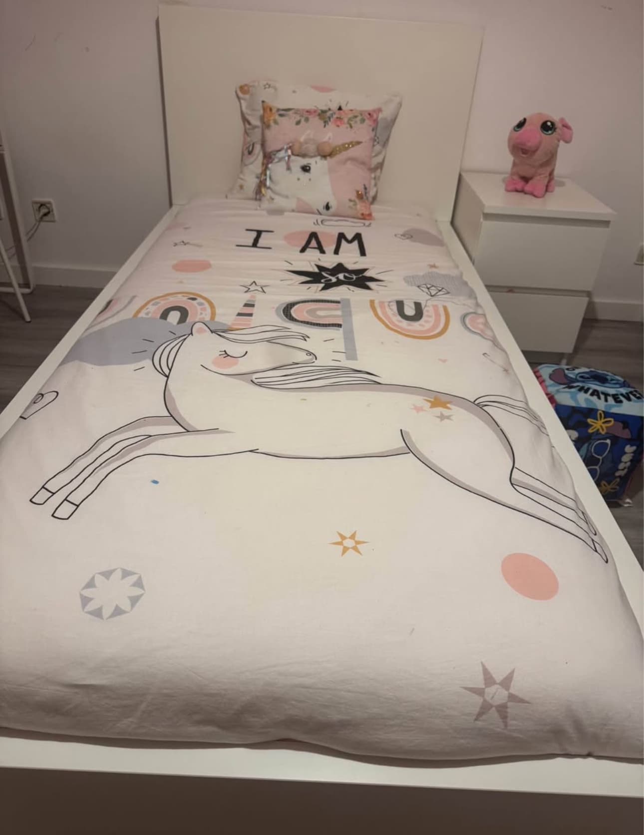 MALM Estrutura de cama, branco, 90x200 cm