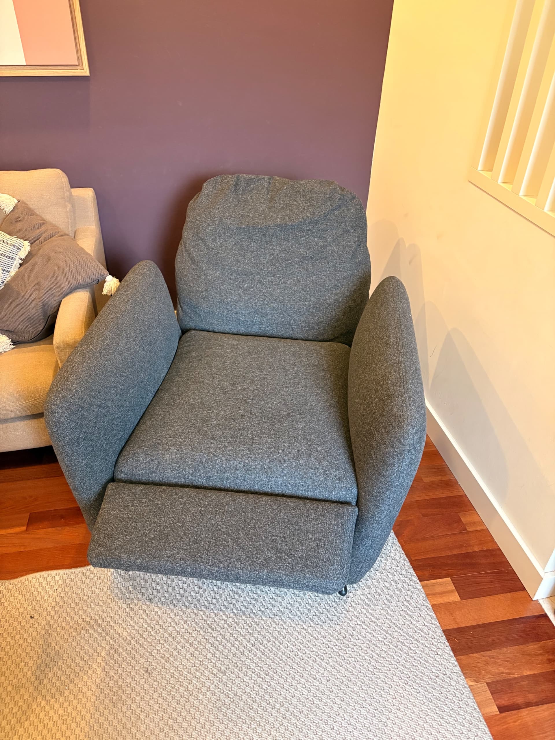 EKOLSUND recliner, Gunnared dark grey