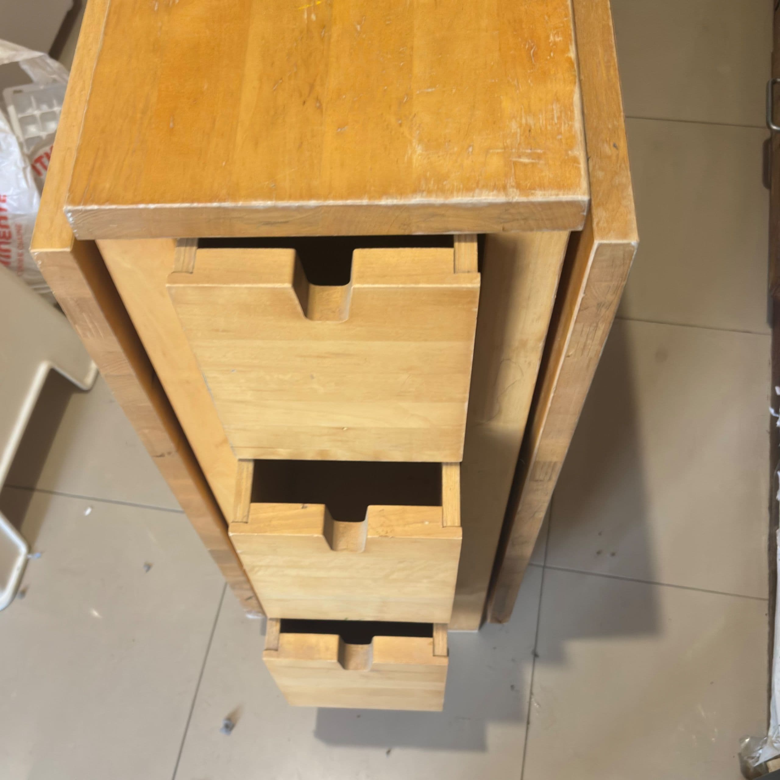 NORDEN / KYRRE NORDEN / TEODORES table and 4 chairs, birch/white, 26/89/152 cm