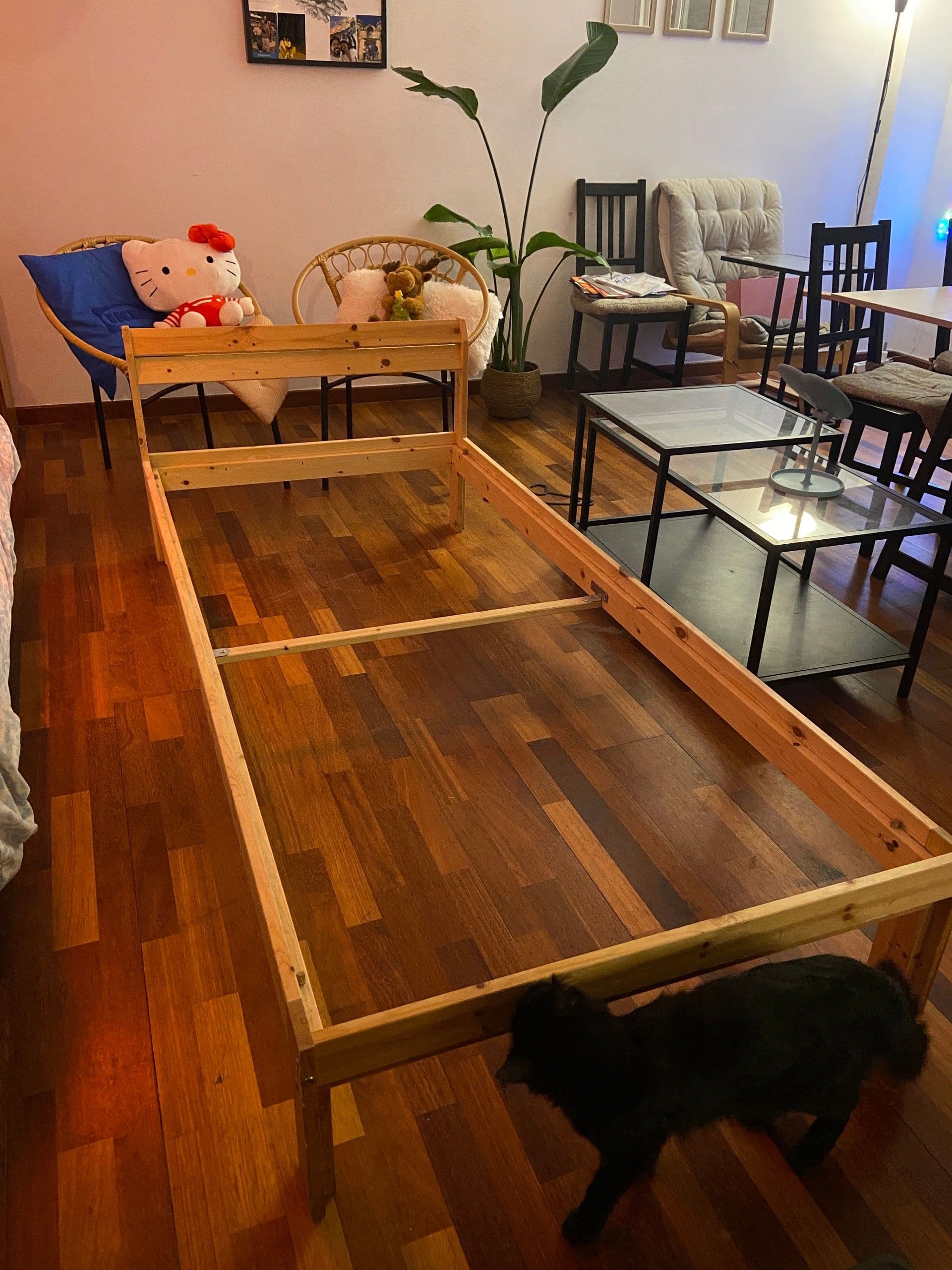 NEIDEN bed frame, pine, 90x200 cm