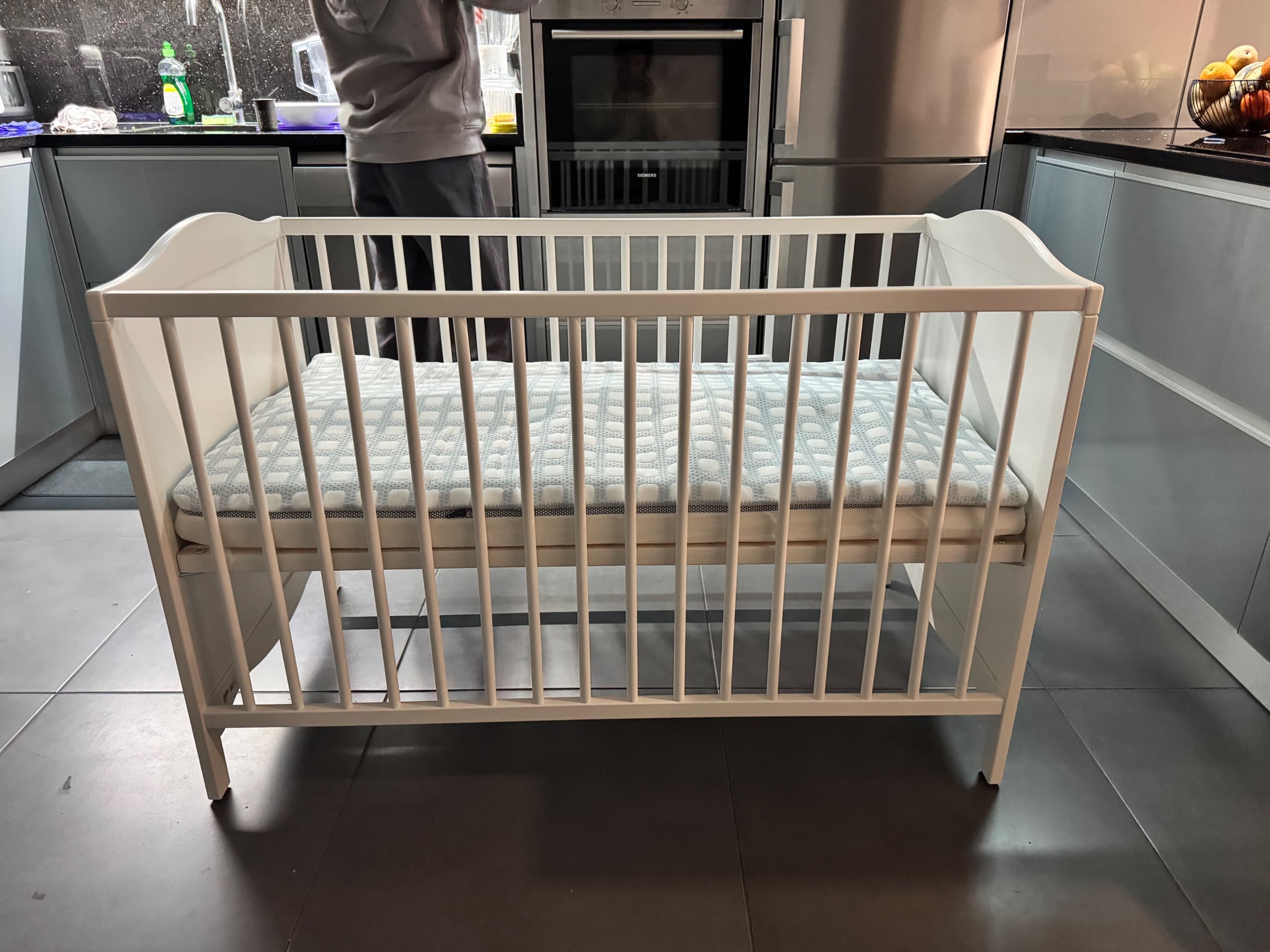 SMÅGÖRA cot, white, 60x120 cm