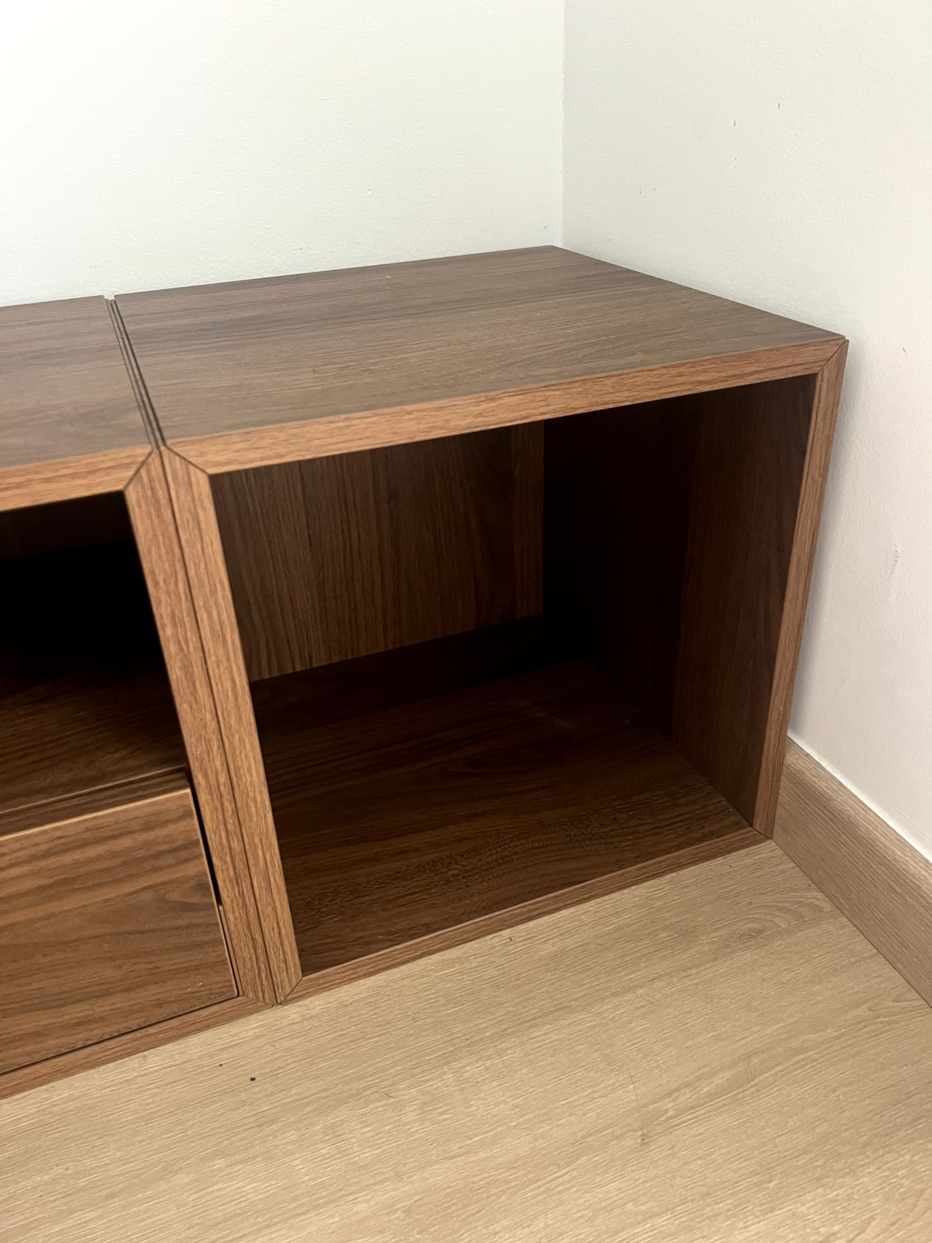 EKET cabinet, brown walnut effect, 35x25x35 cm