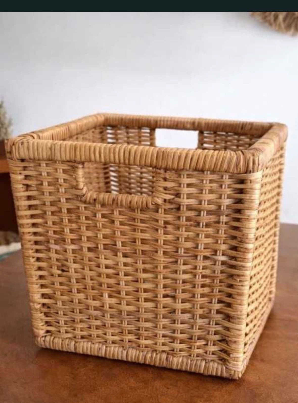 BRANÄS Basket, rattan, 32x34x32 cm