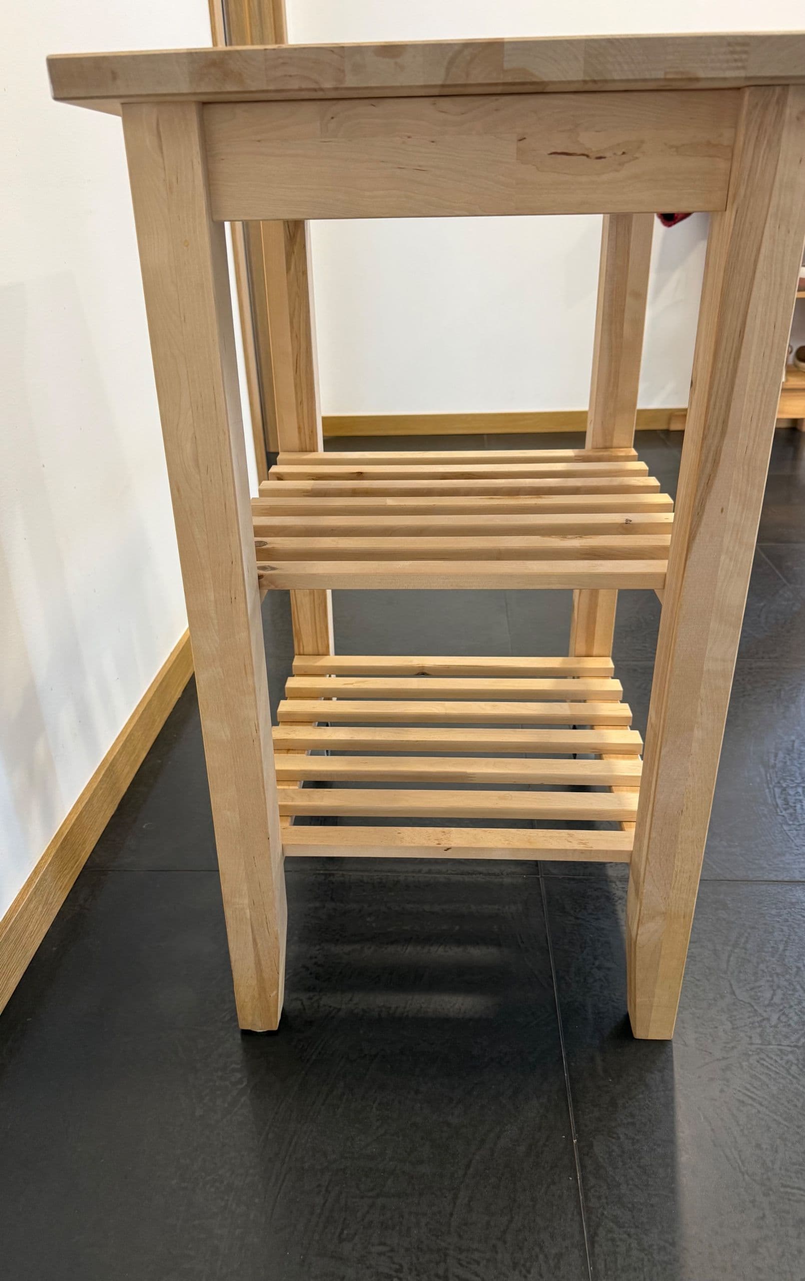 BEKVÄM Kitchen trolley, birch, Load/tier: 9 kg