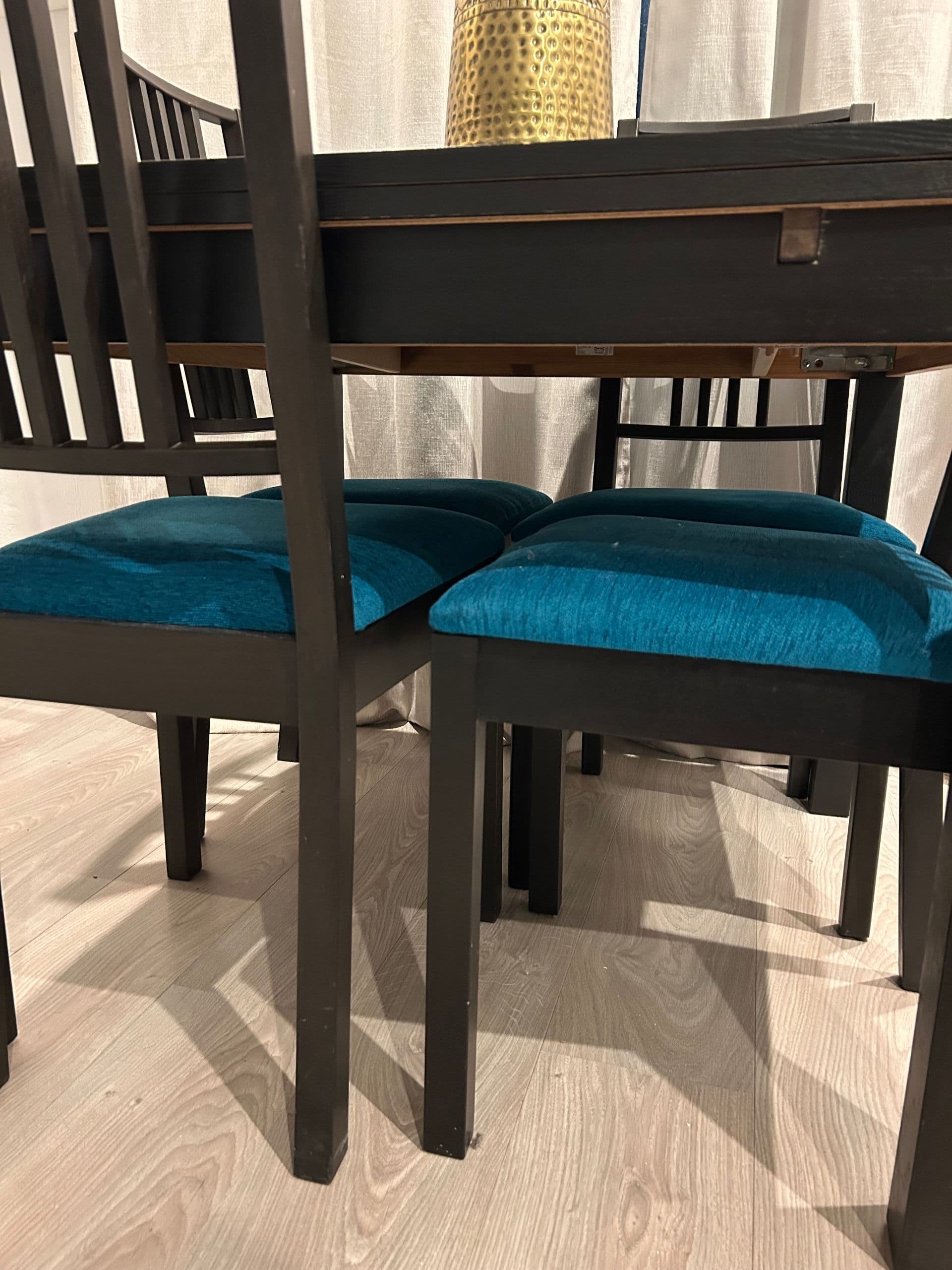 NÄSINGE chair, dark brown stained/Kilanda light beige