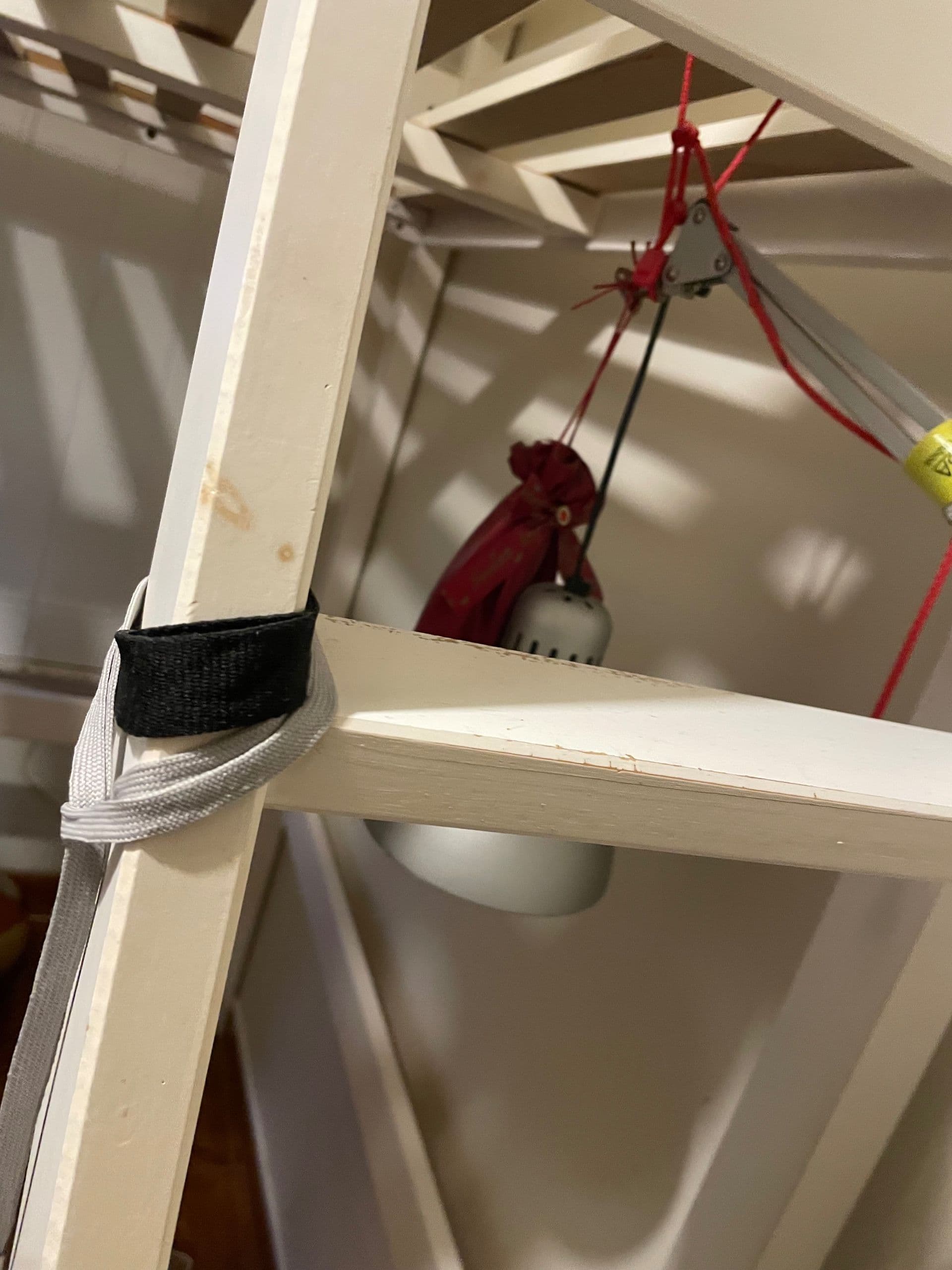 STORÅ loft bed frame, white stain, 140x200 cm