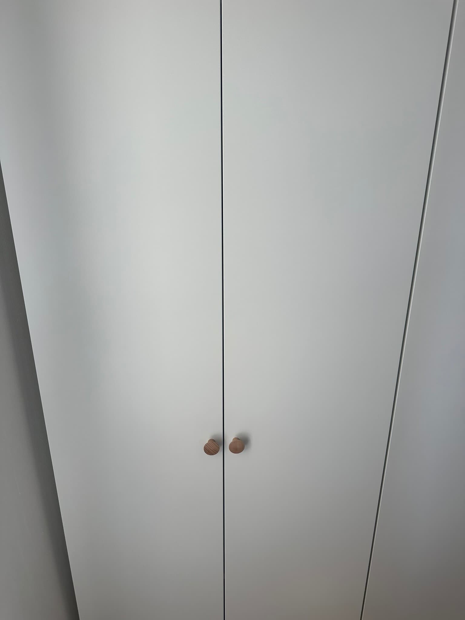 PLATSA roupeiro c/2portas, branco/Fonnes branco, 110-127x57x181 cm