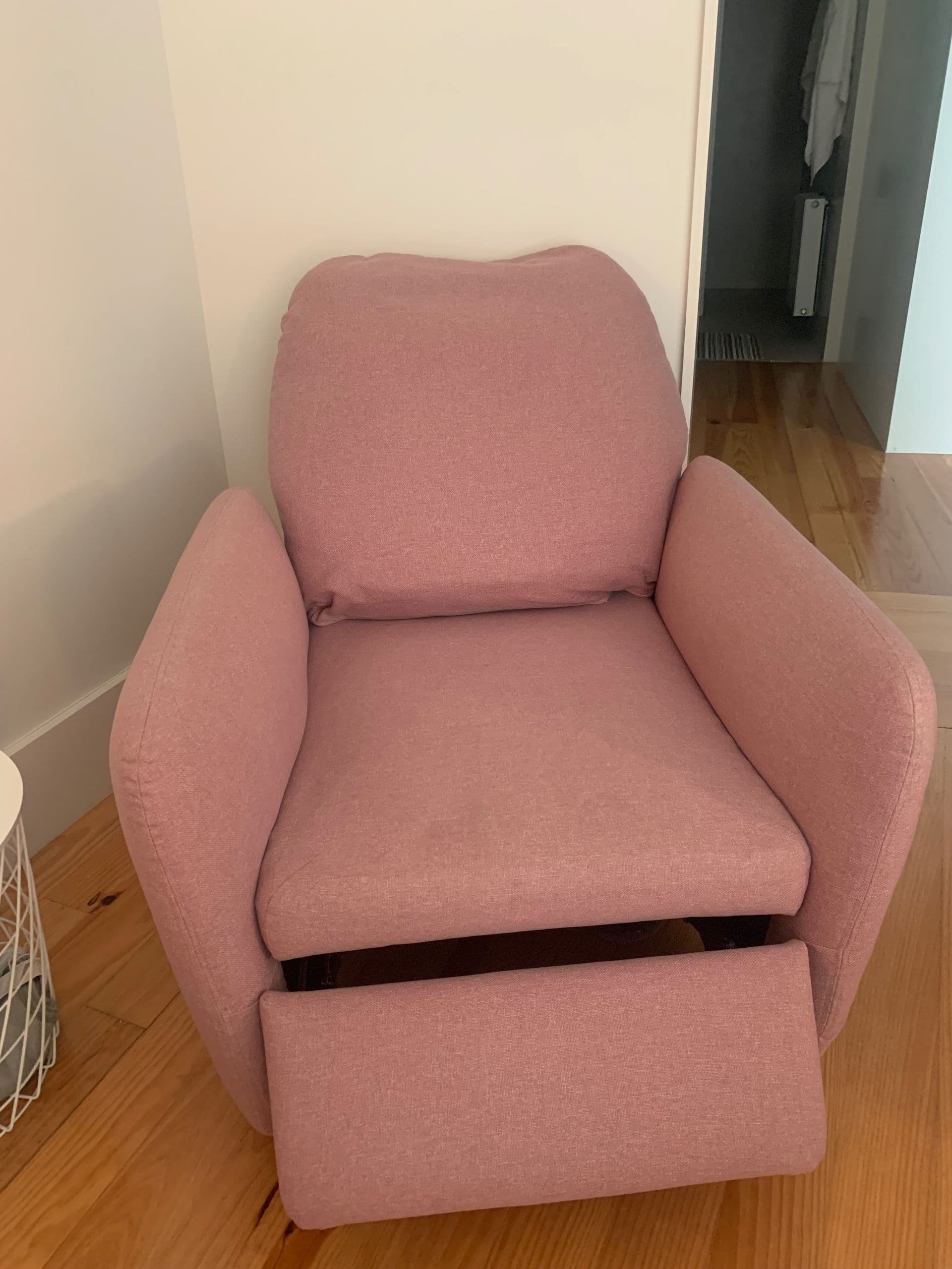 EKOLSUND recliner, Gunnared light brown-pink