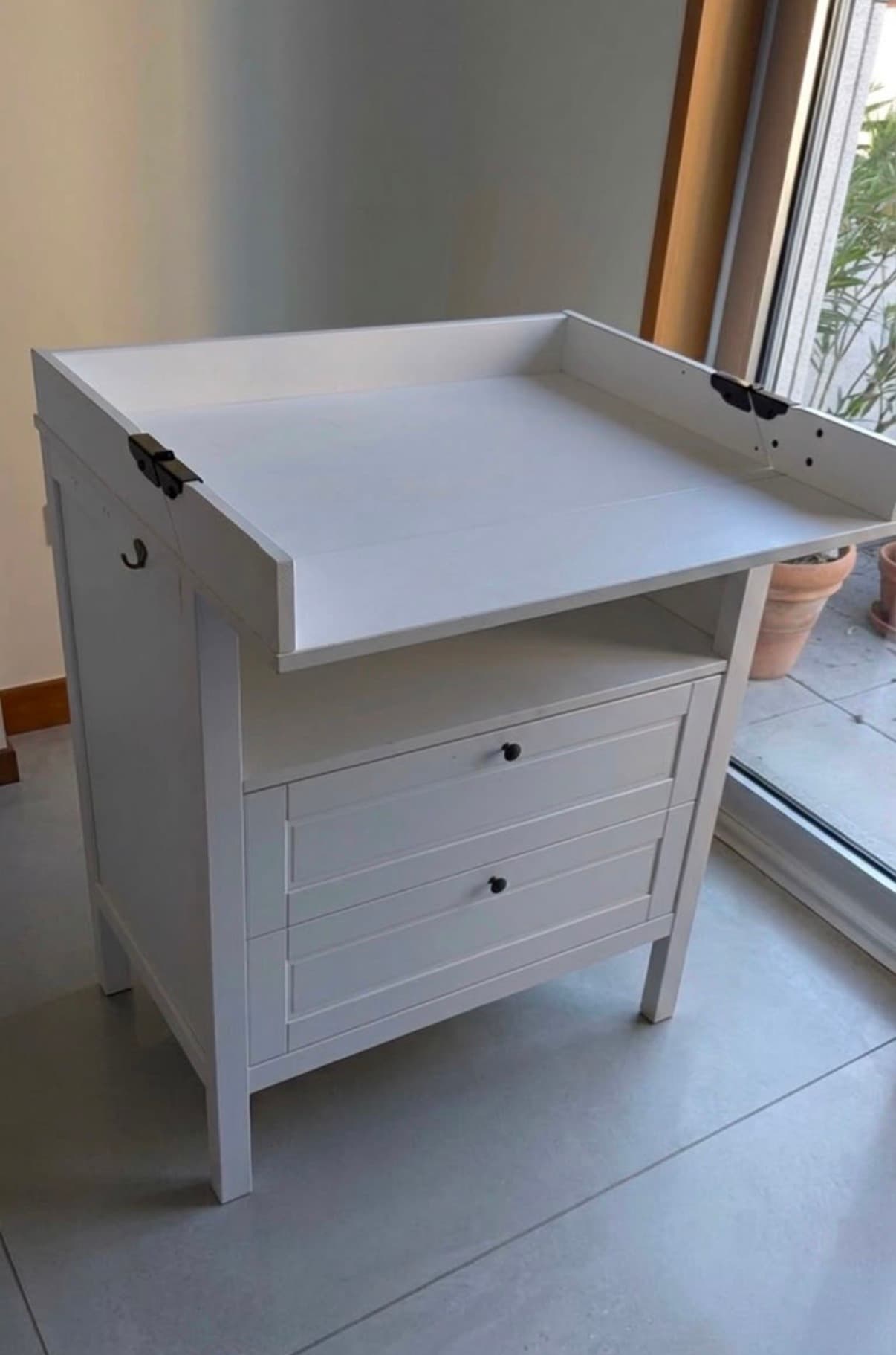 SUNDVIK trocador/cómoda, branco, 78x79x99 cm