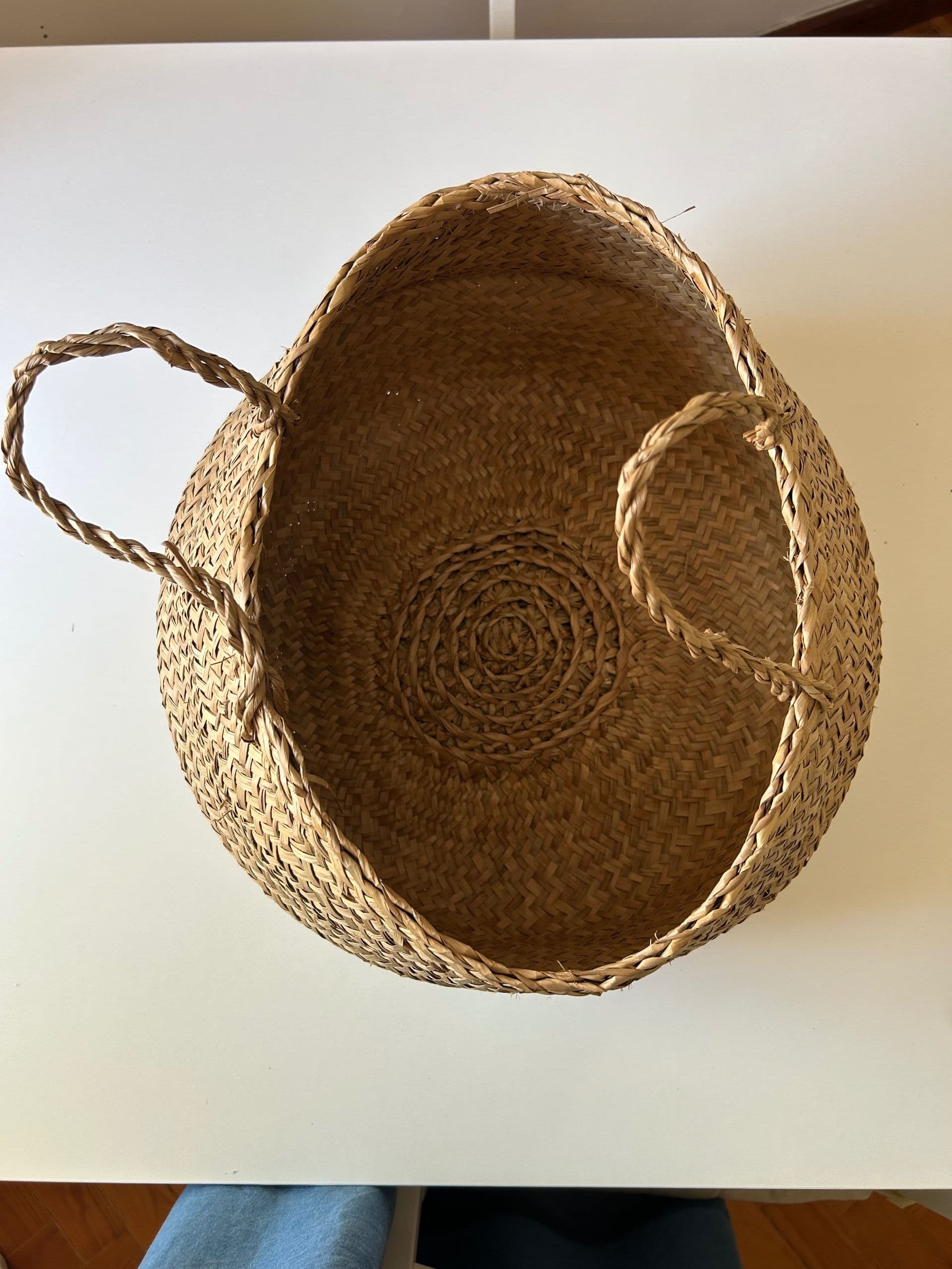 FLÅDIS basket, seagrass, 25 cm