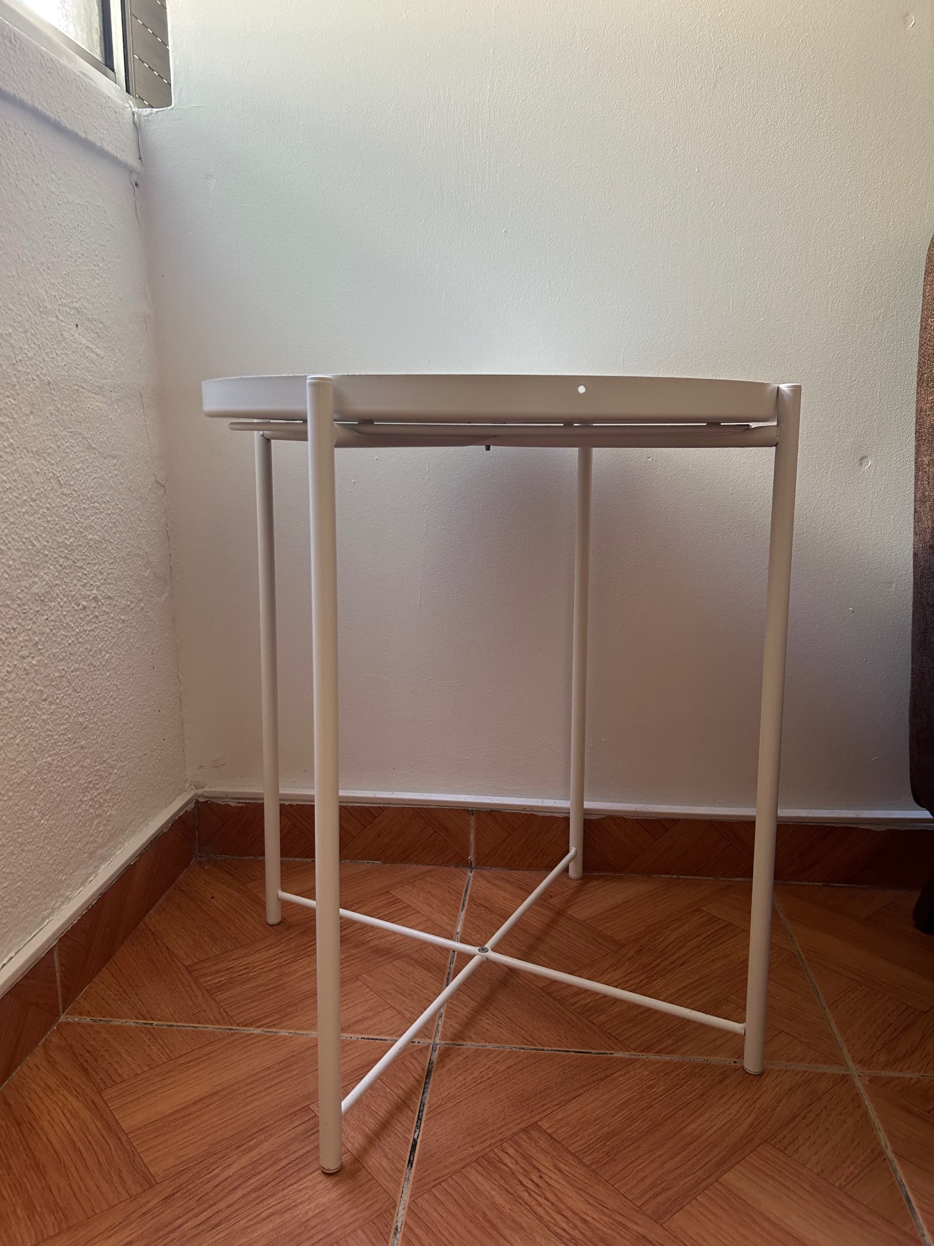 GLADOM Tray table, white, 45x53 cm