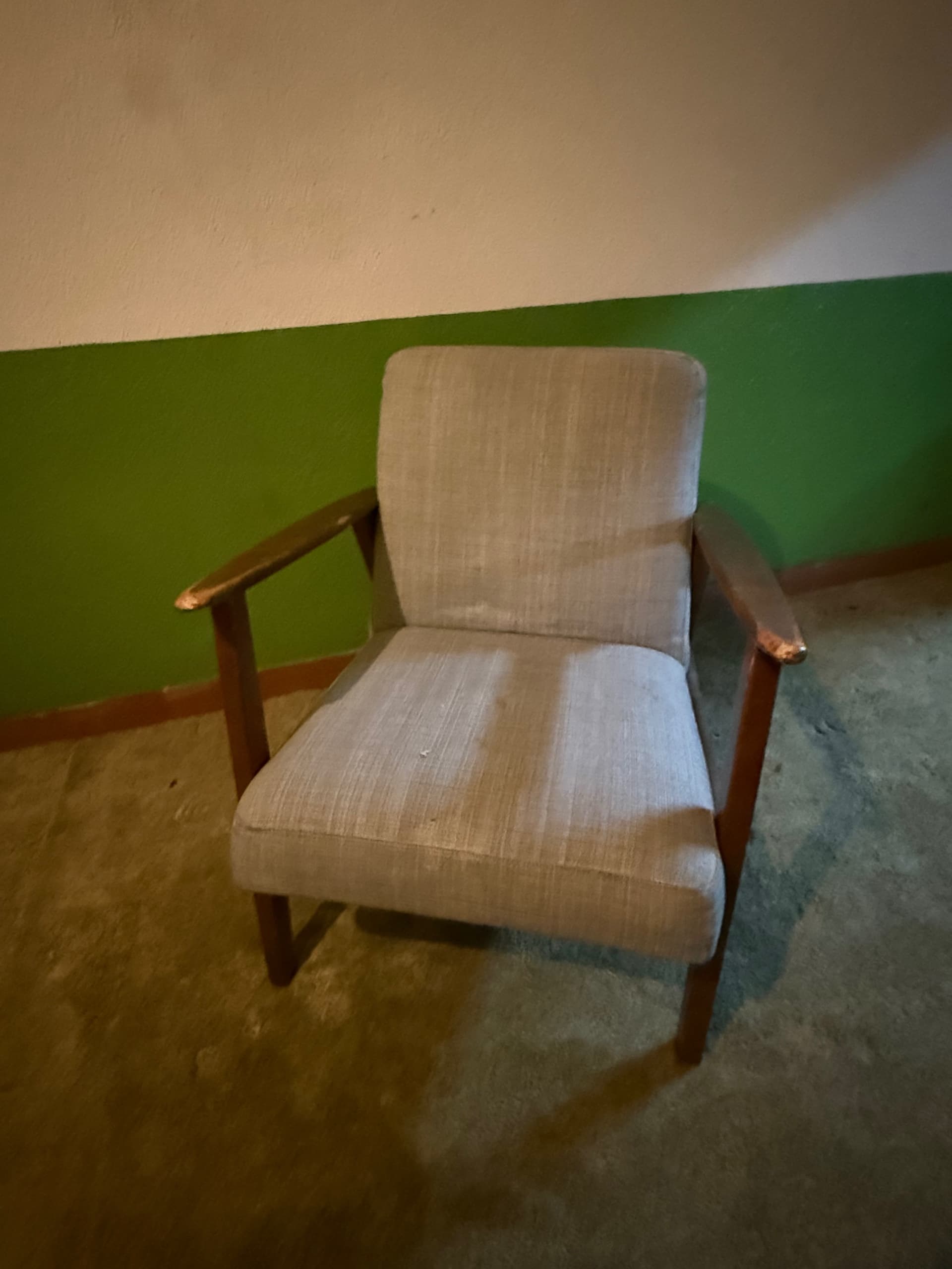 EKENÄSET armchair, oak/Gunnared dark grey