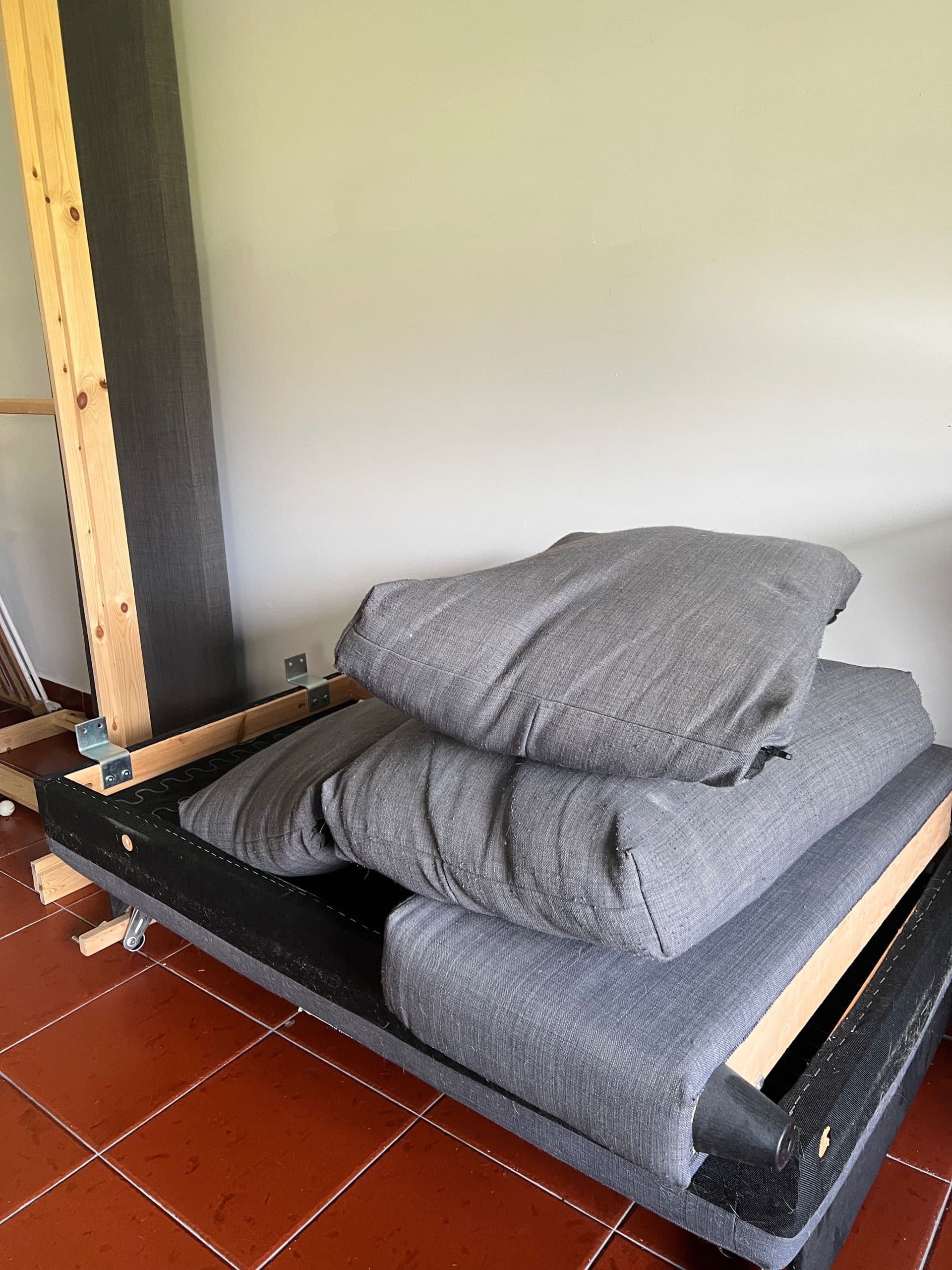 Sofás de tecido com chaise longues