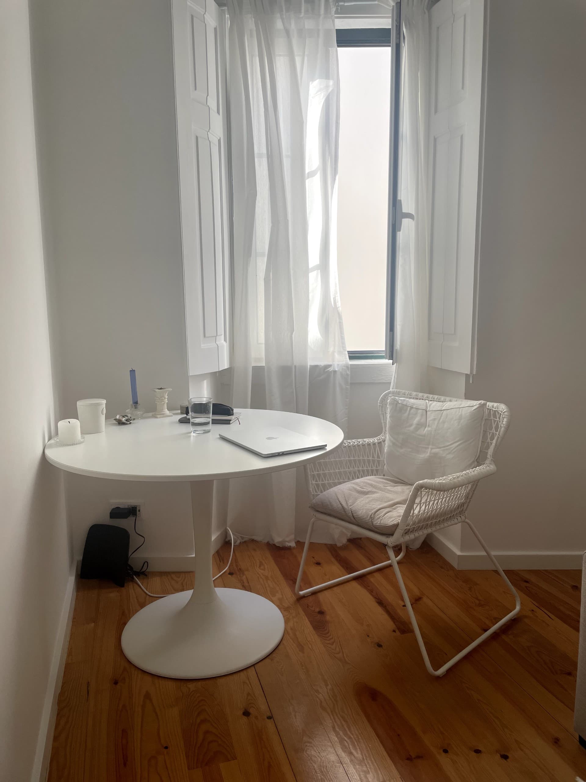 DOCKSTA table, white/white, 103 cm