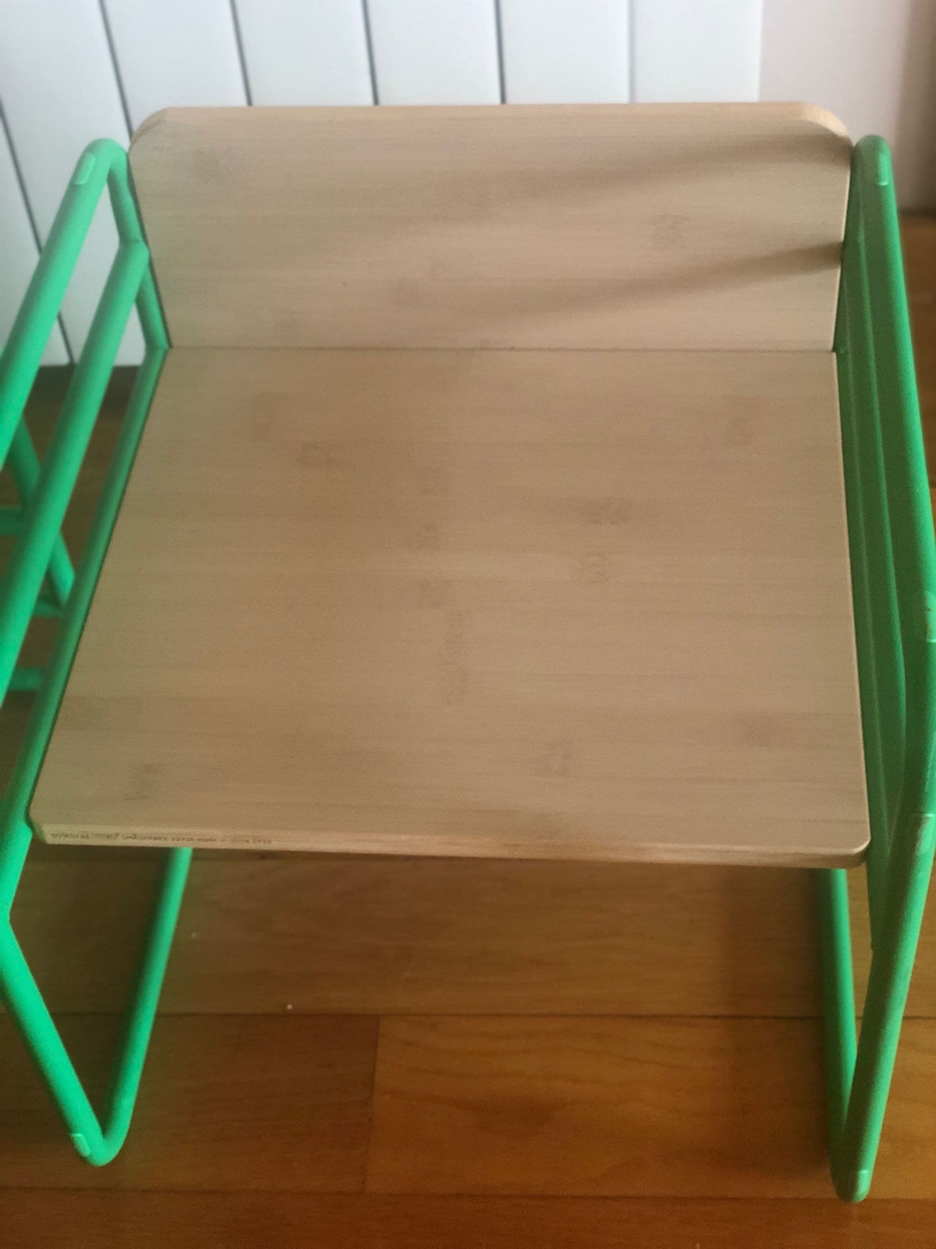 SMÅSKRAKE multi-functional child chair/table, green