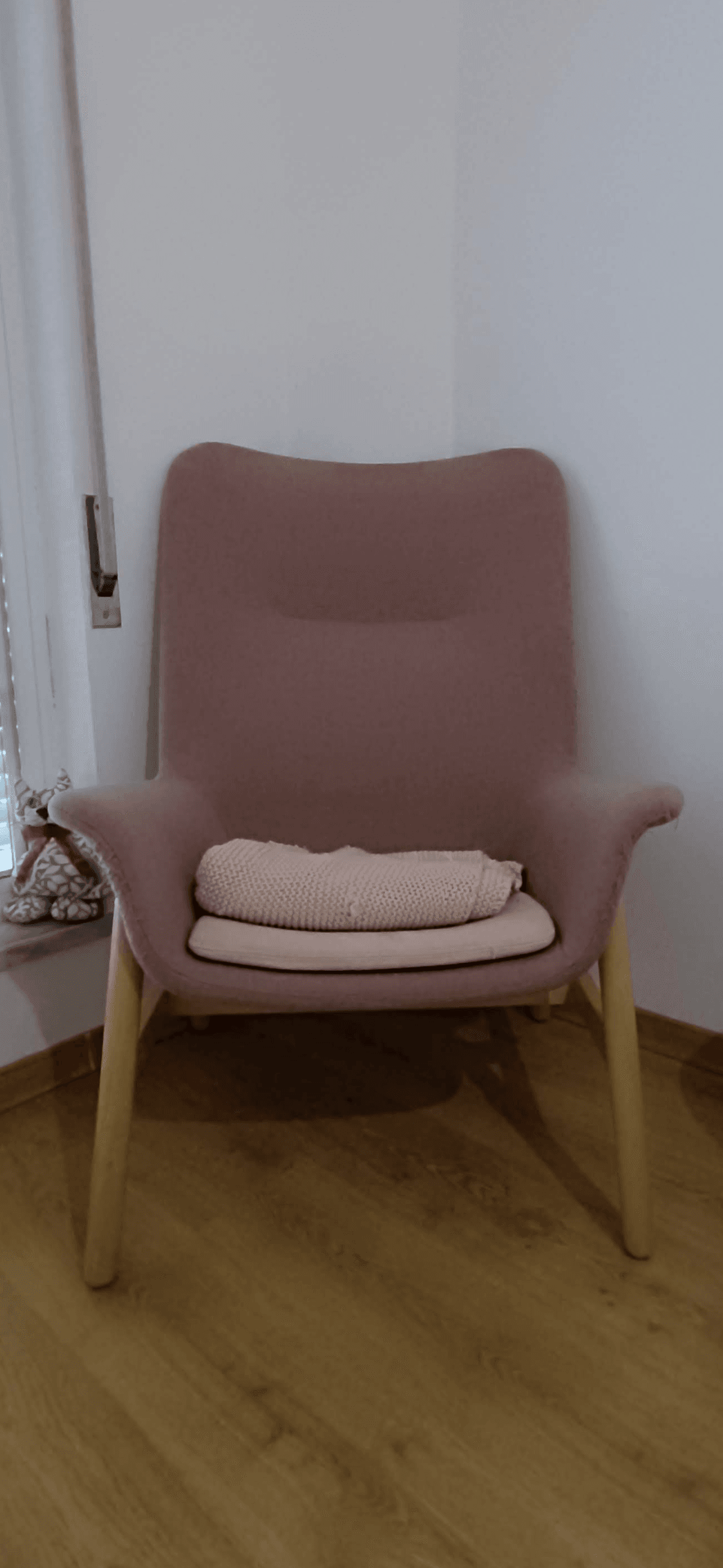 VEDBO poltrona c/costas altas, Gunnared cast rosado claro