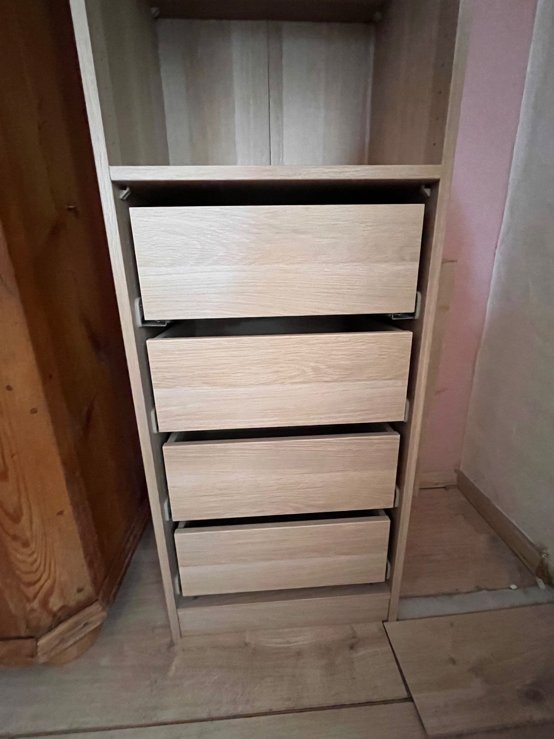 Open wardrobes