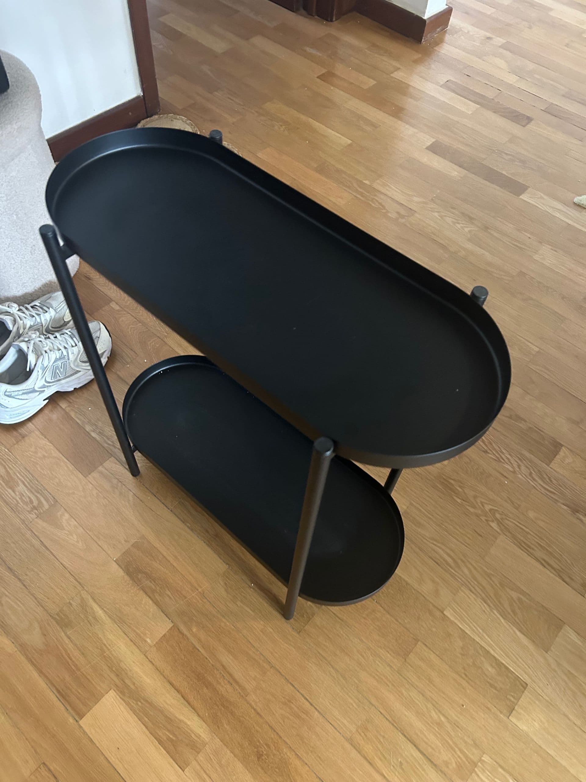 OLIVBLAD plant stand, in/outdoor black, 56 cm