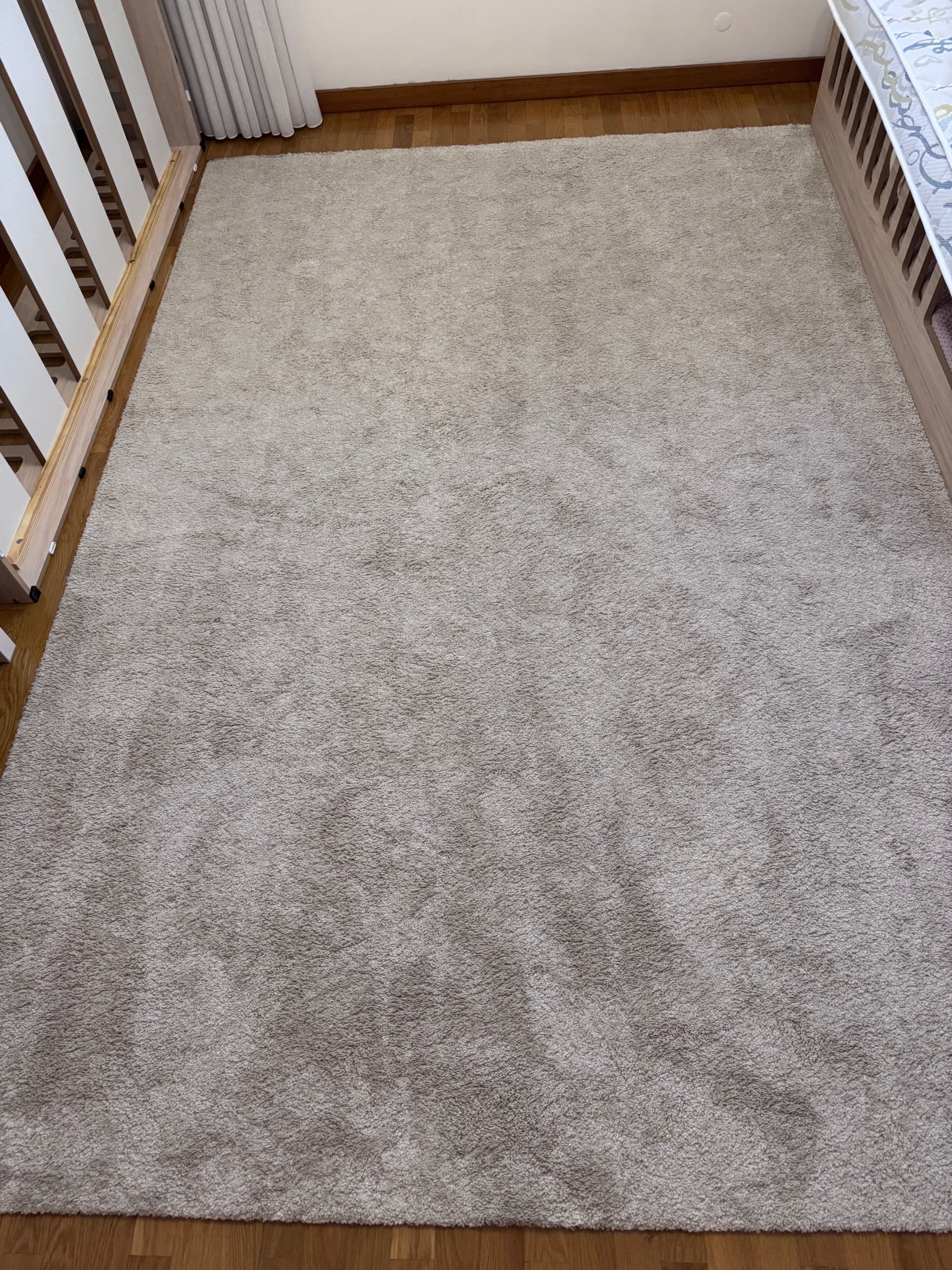 STOENSE Rug, low pile, off-white, 200x300 cm