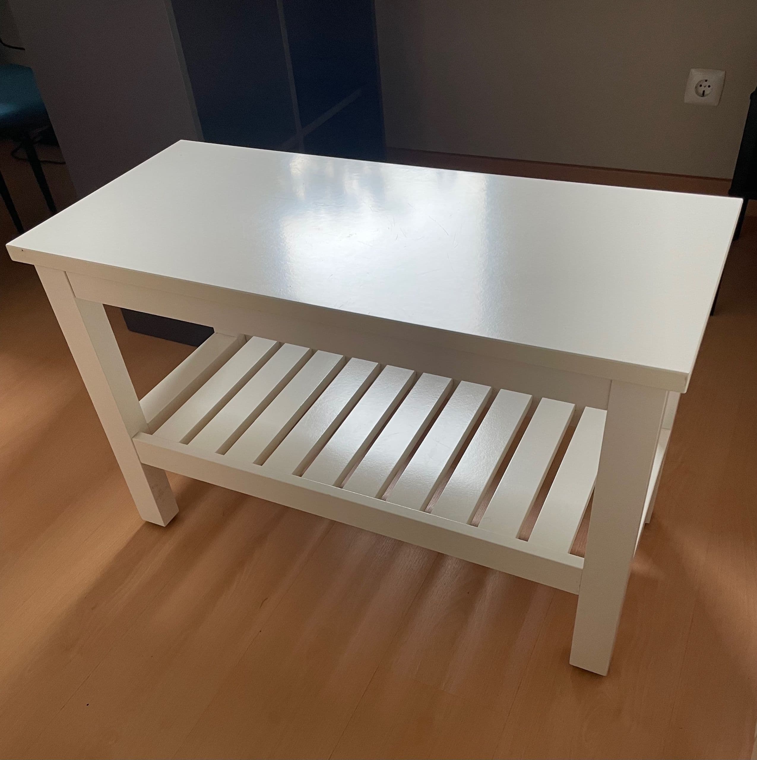 HEMNES Bench, white, 83 cm