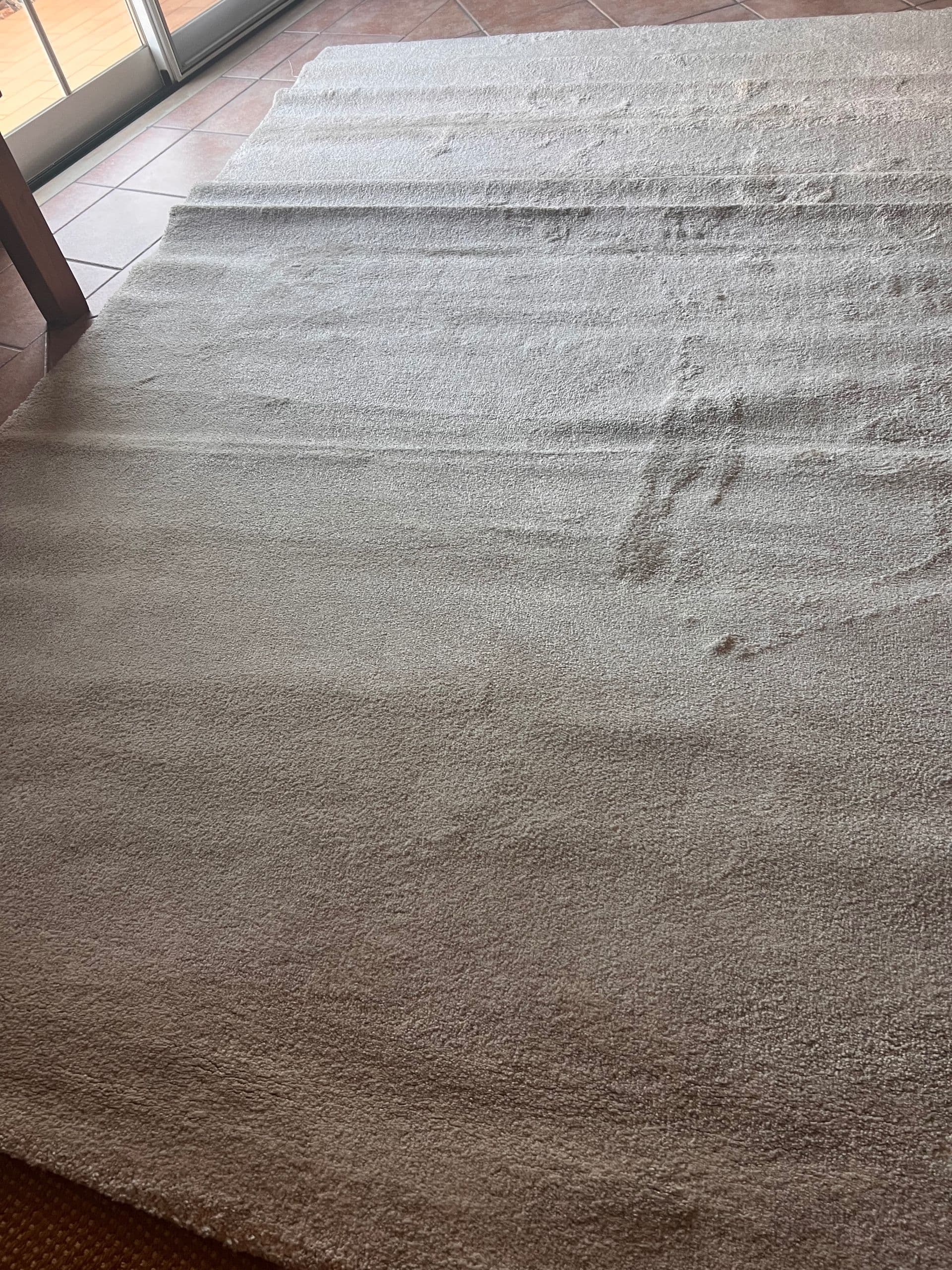 STOENSE Rug, low pile, medium grey, 200x300 cm