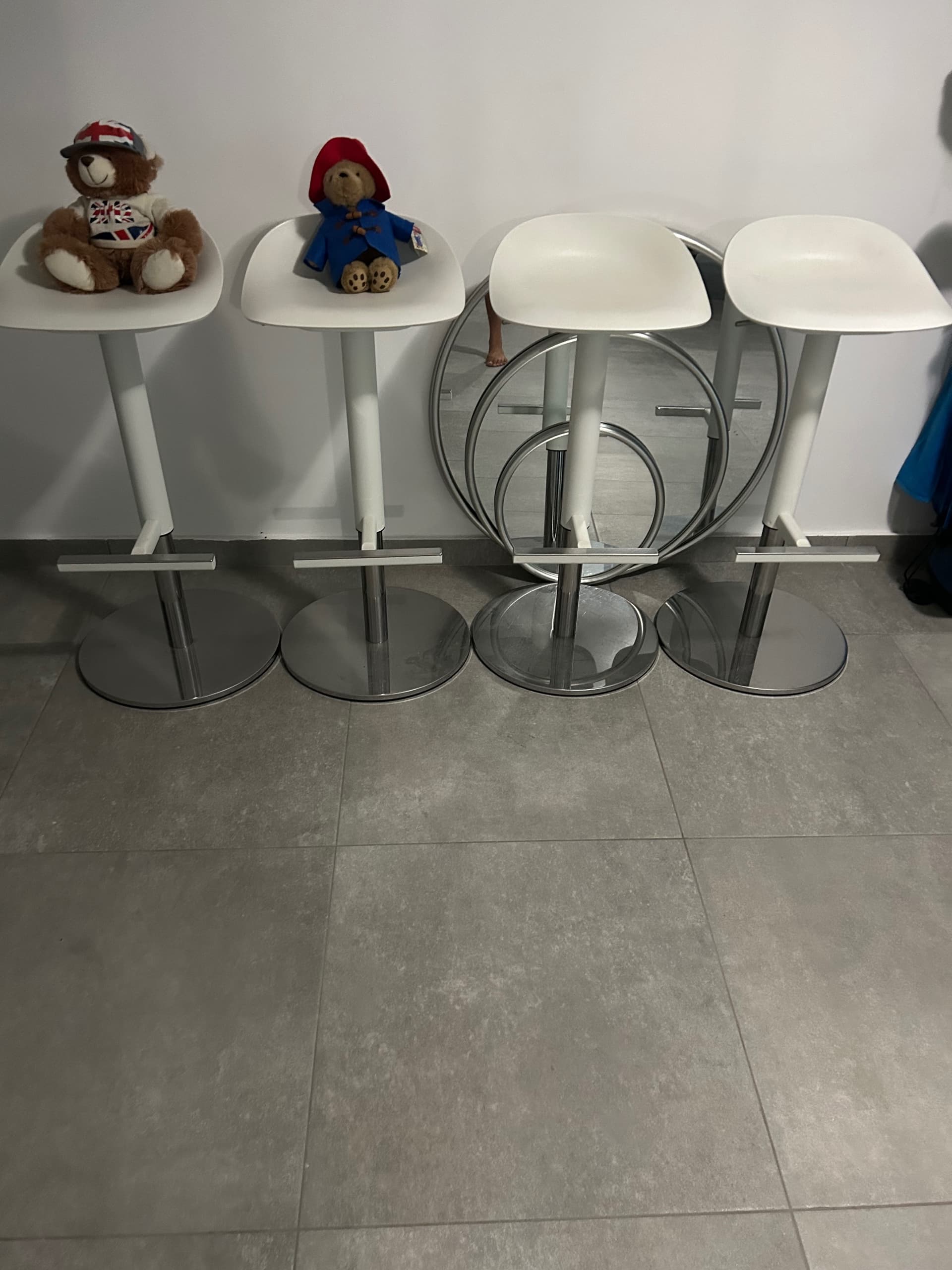 JANINGE Banco alto, branco