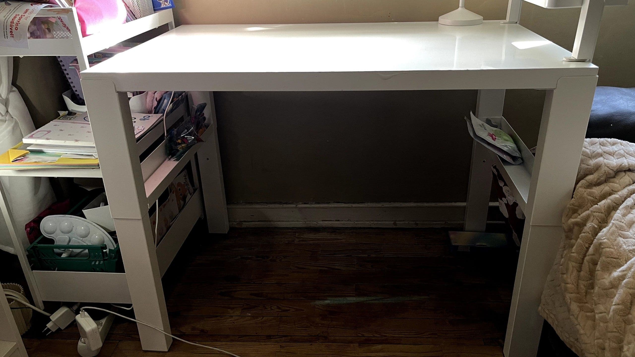 PÅHL desk, white, 96x58 cm