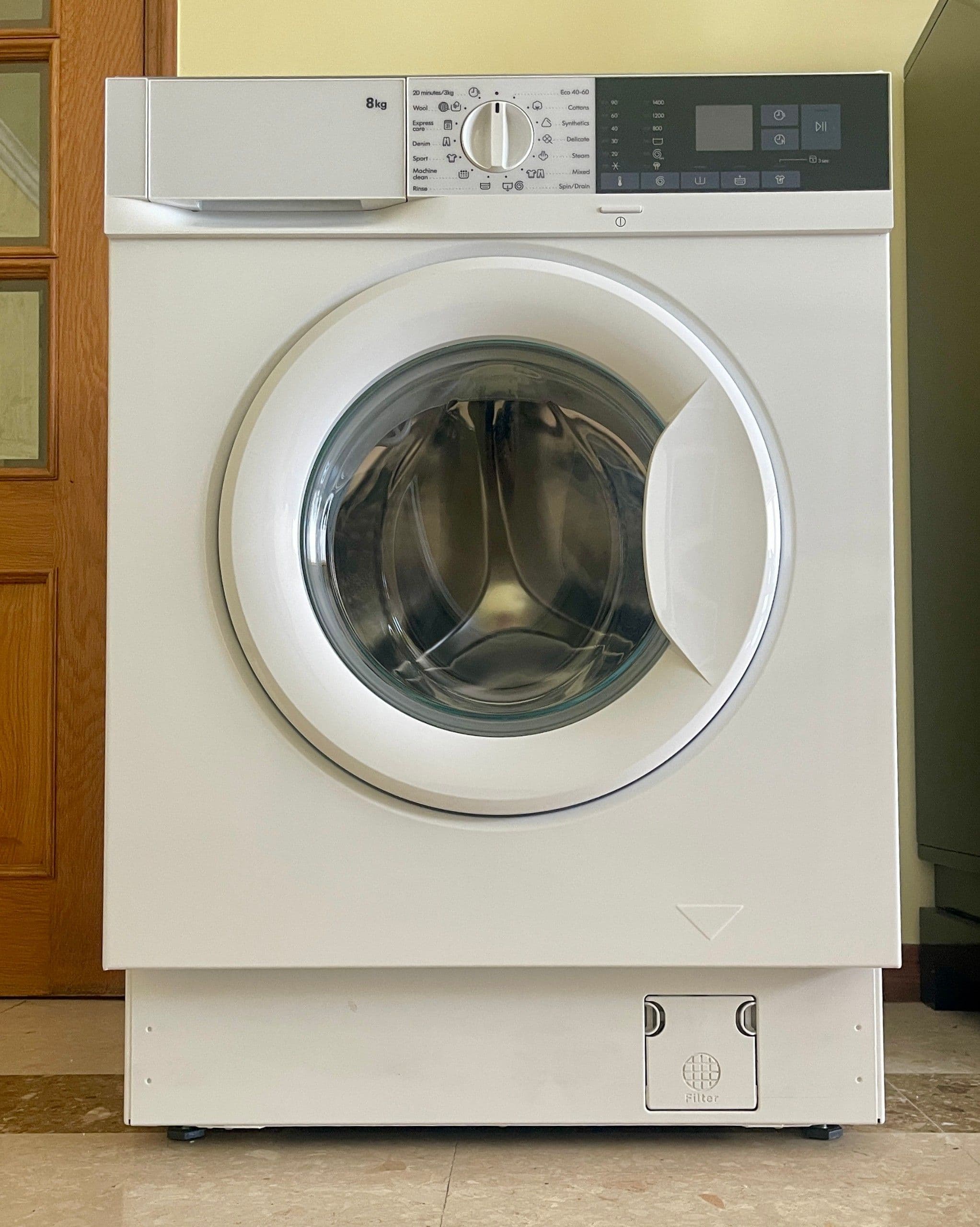 TVÄTTAD integrated washing machine, white