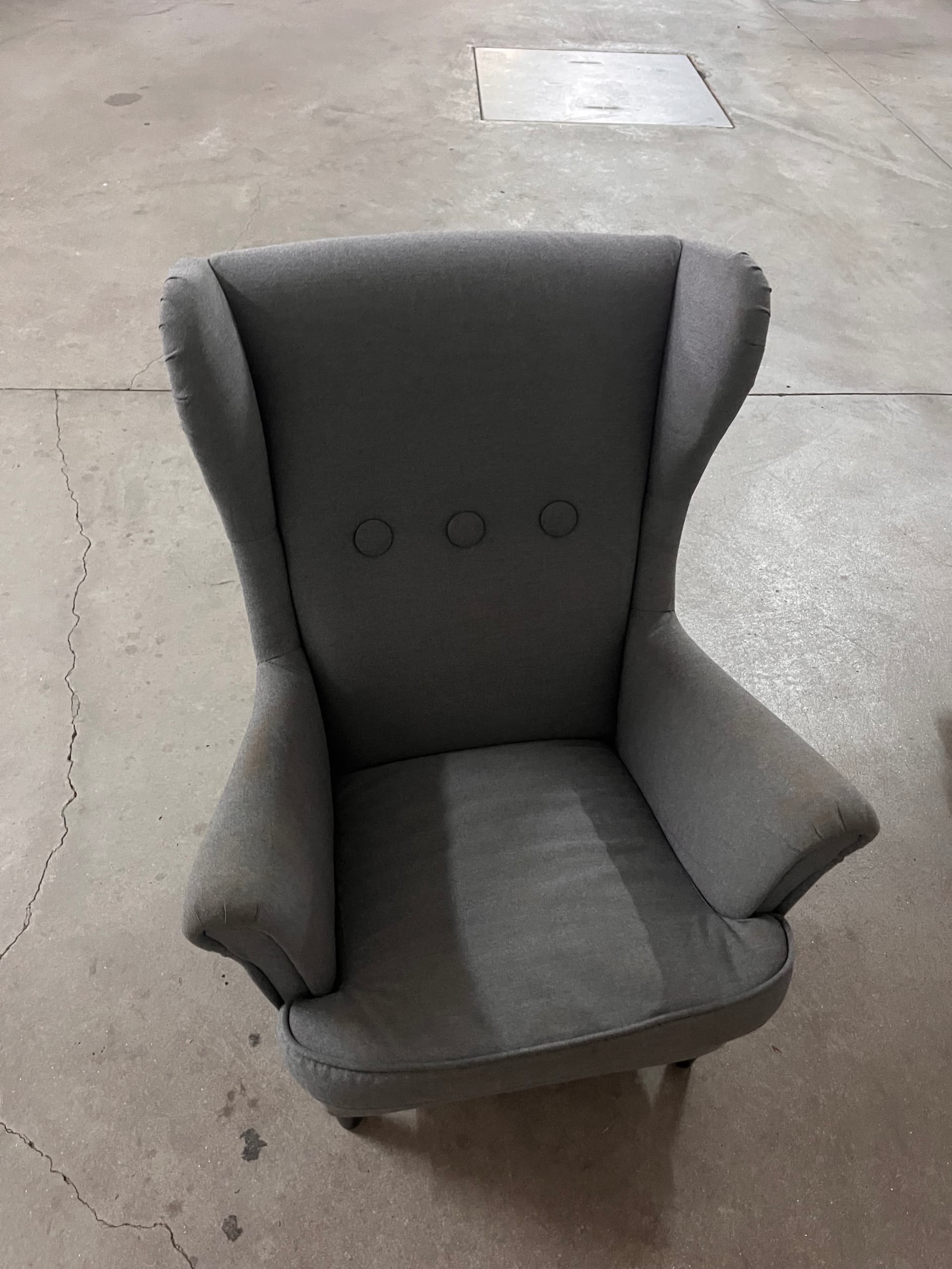 STRANDMON children's armchair, Vissle grey