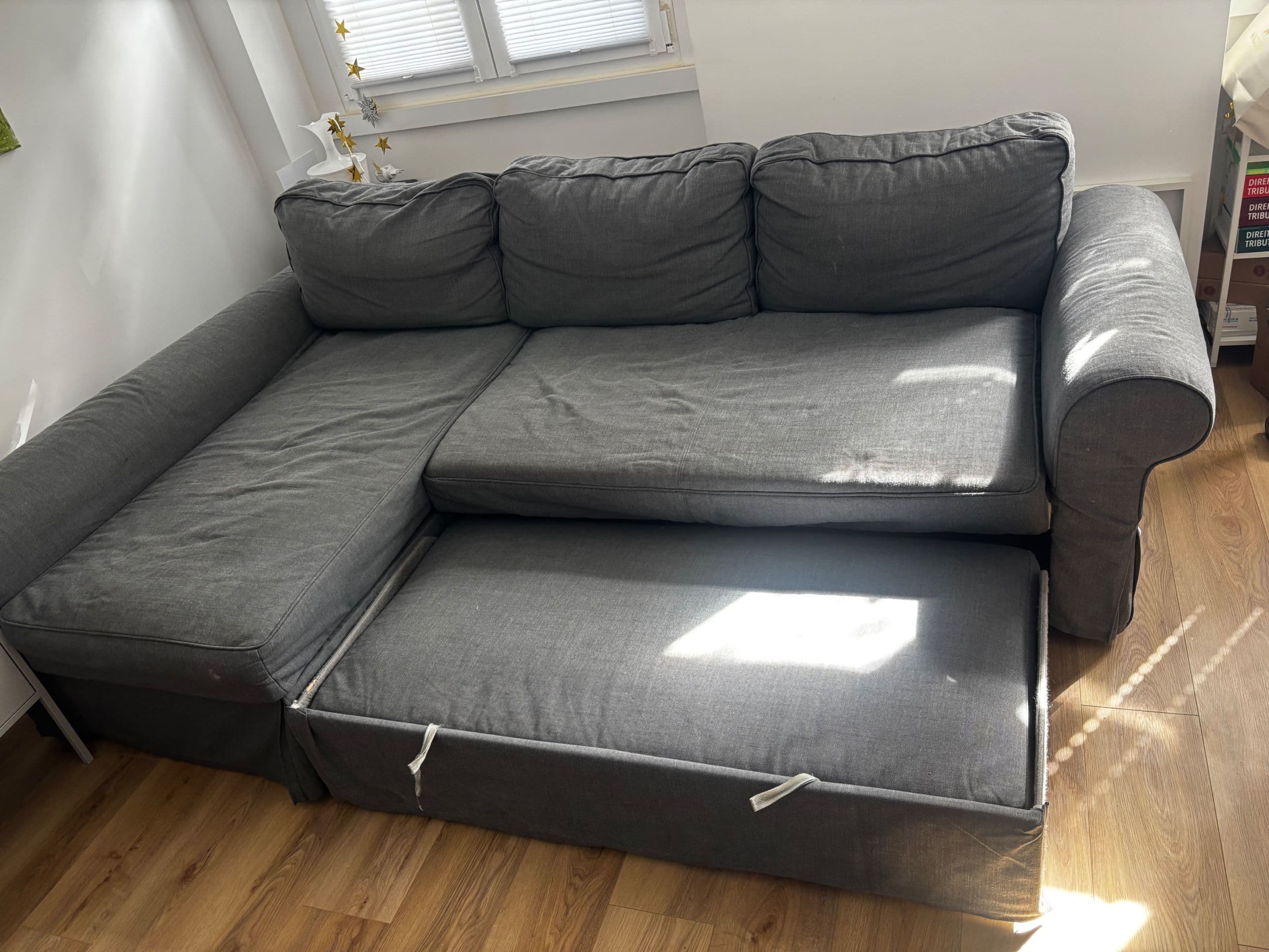 Sofás de tecido com chaise longues