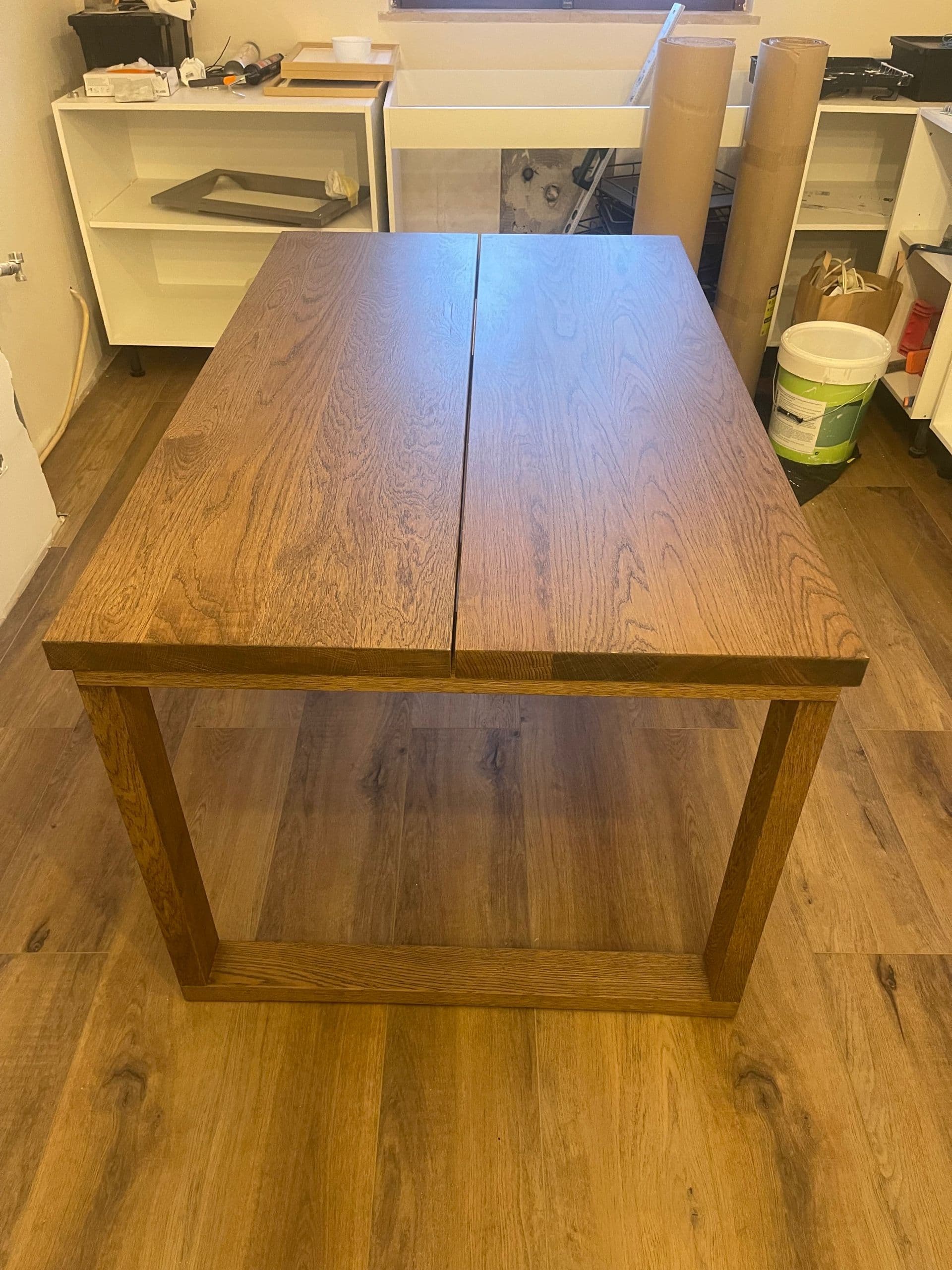 MÖRBYLÅNGA Mesa, chapa de carvalho velatura castanha, Comprimento: 140 cm